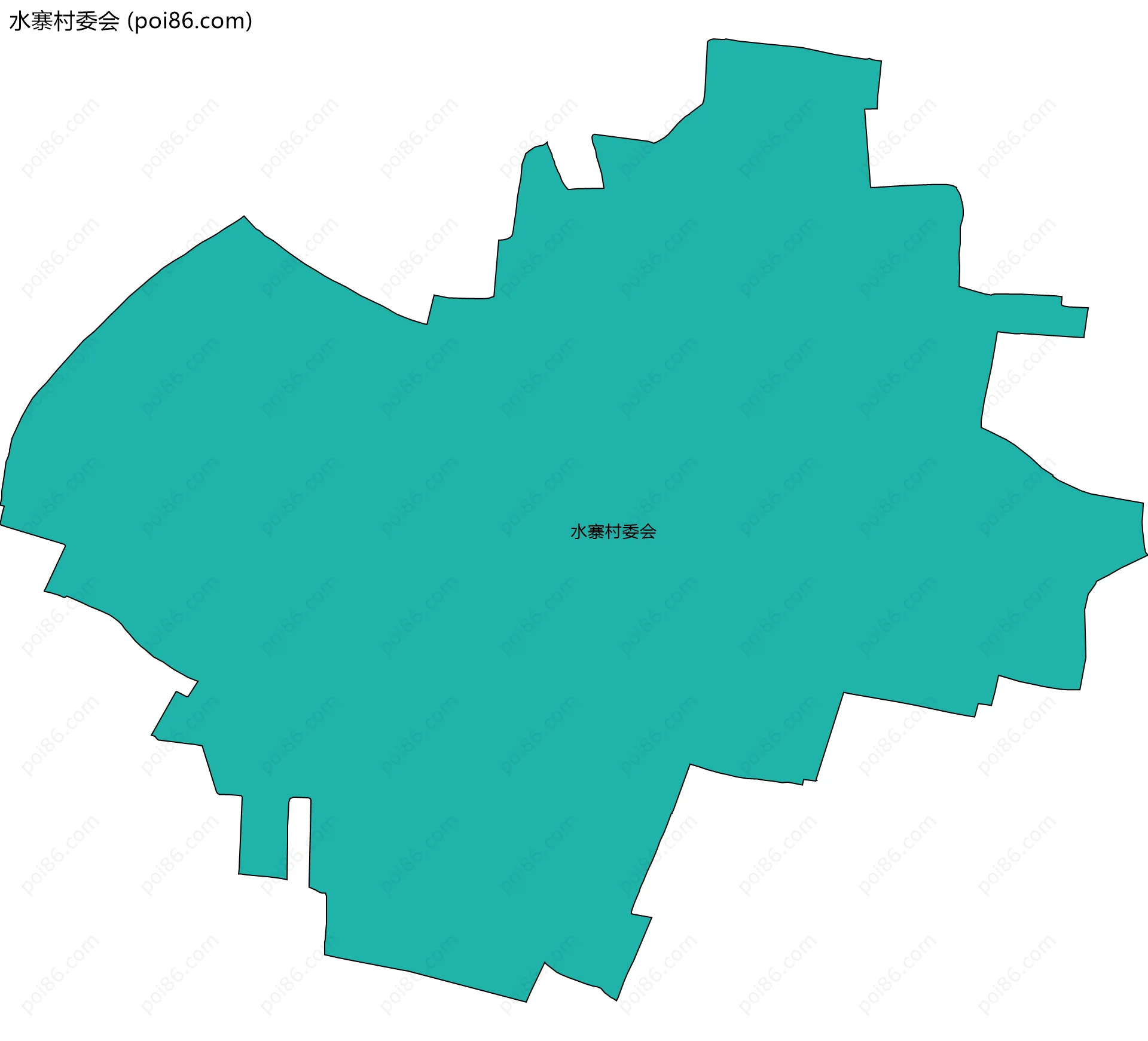 水寨村委会边界地图