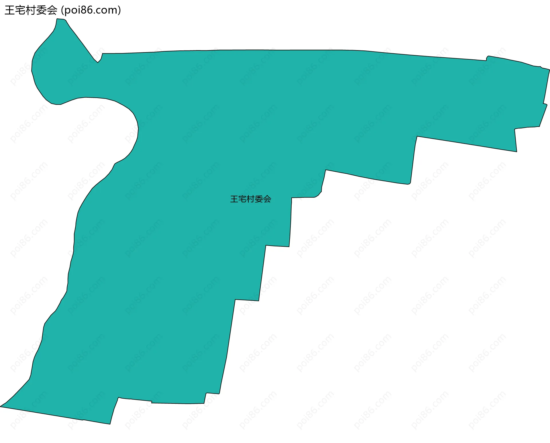 王宅村委会边界地图