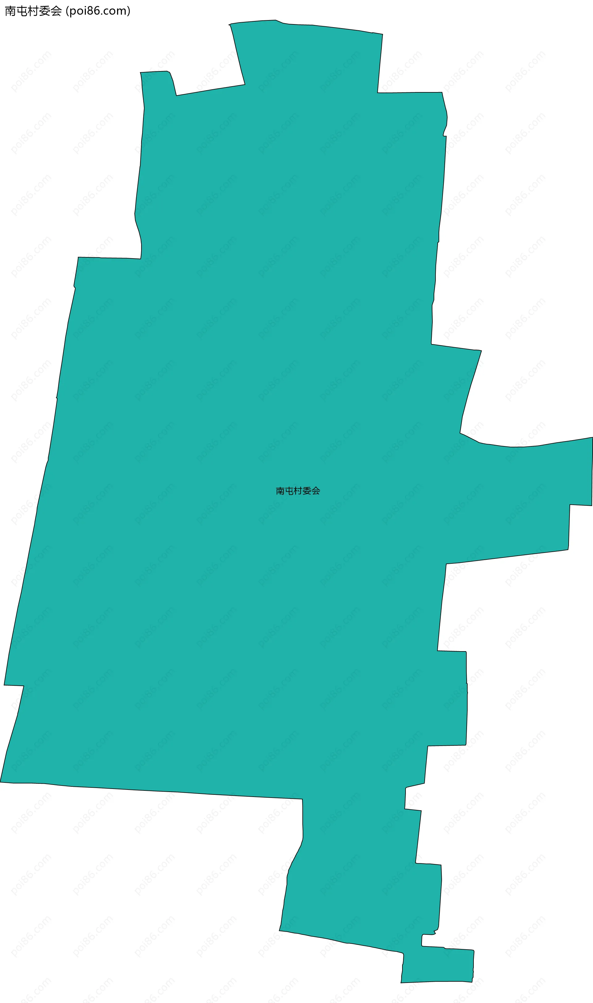 南屯村委会边界地图