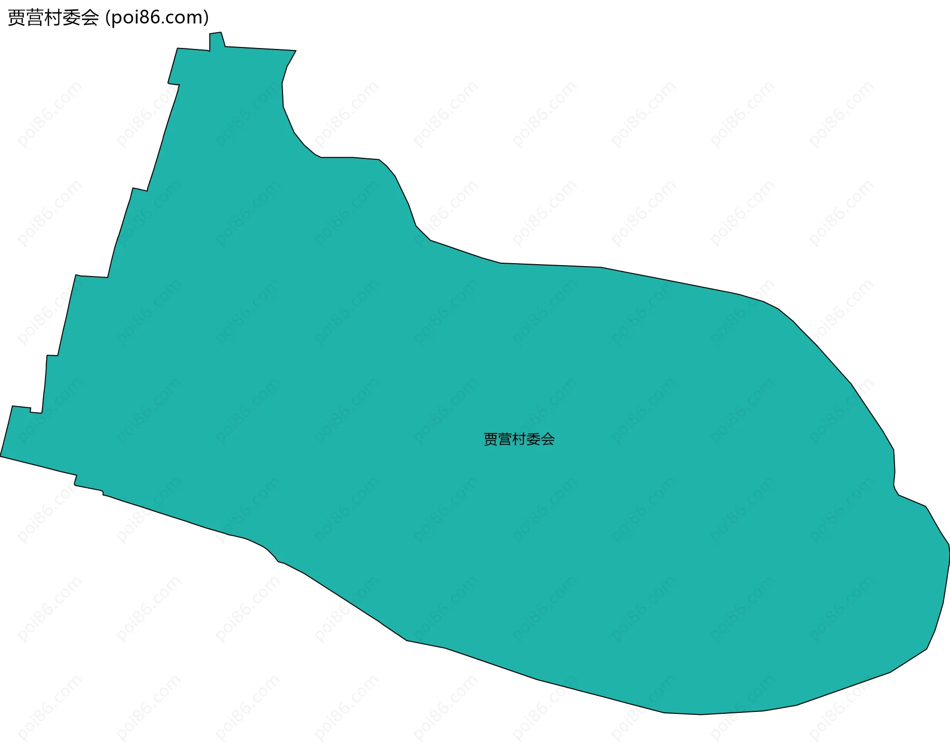贾营村委会边界地图