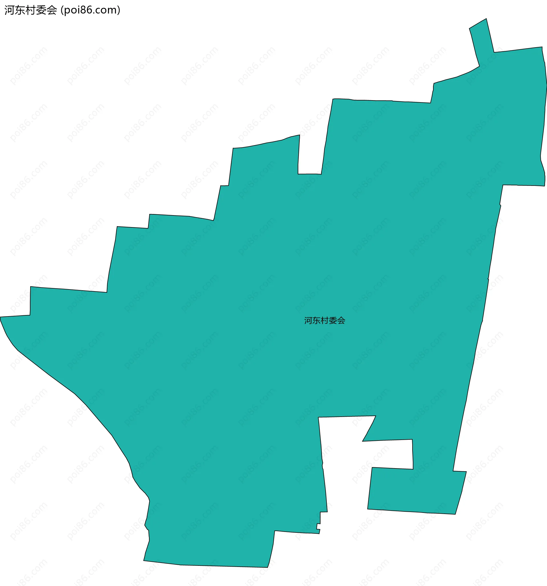 河东村委会边界地图