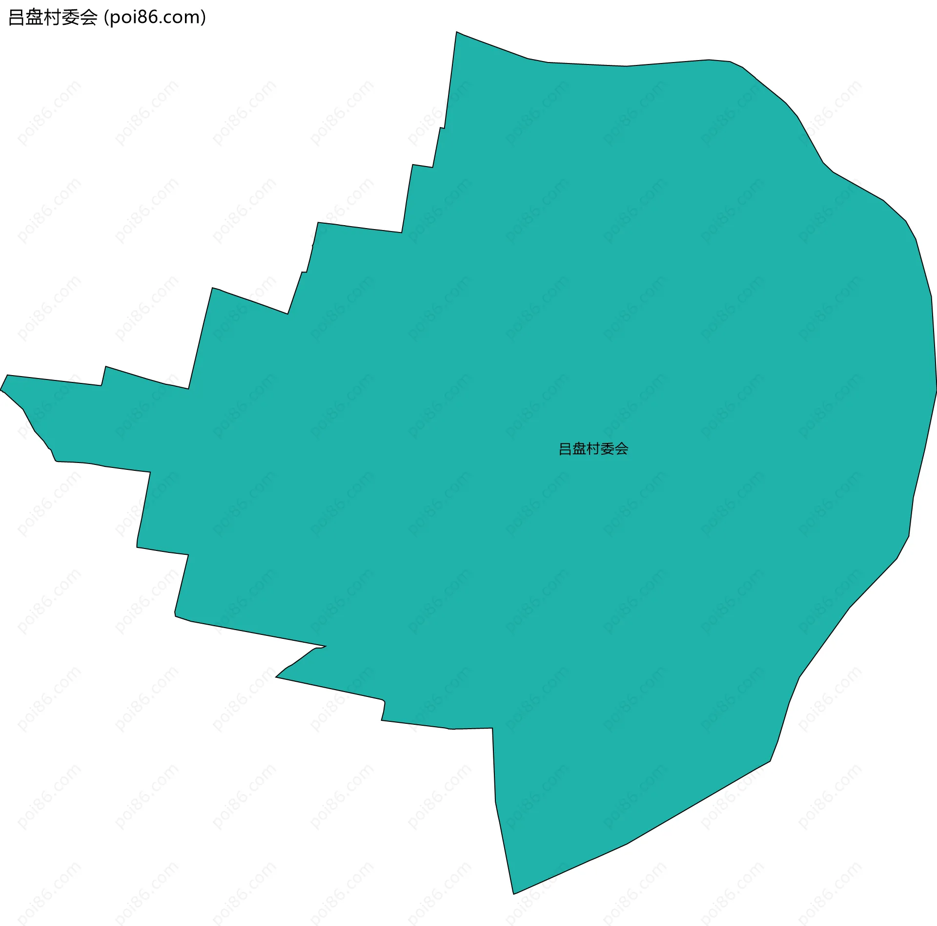 吕盘村委会边界地图