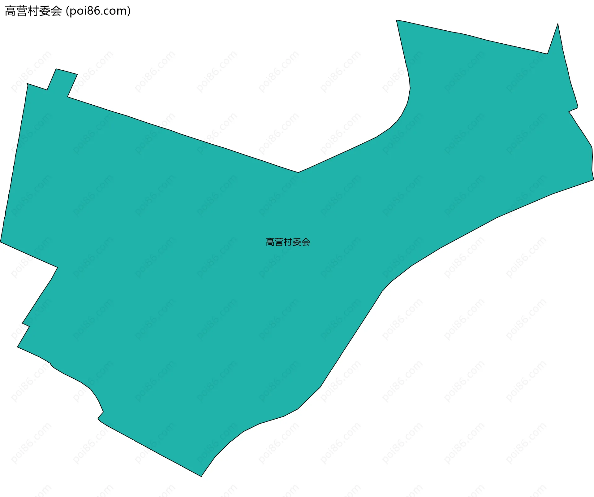 高营村委会边界地图
