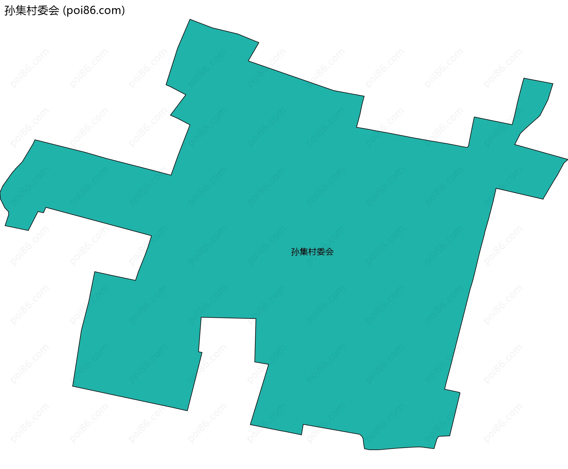 孙集村委会边界地图