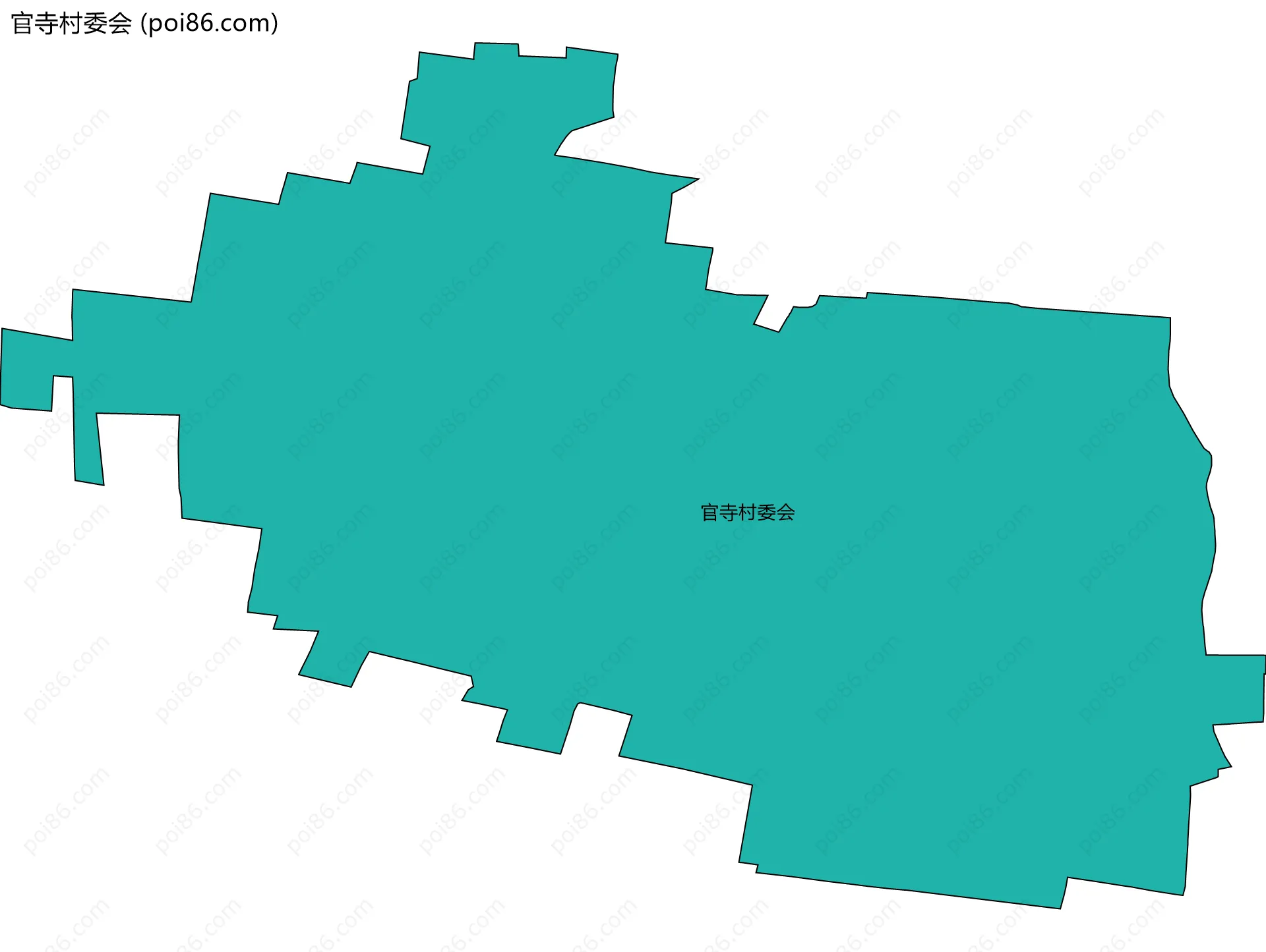 官寺村委会边界地图