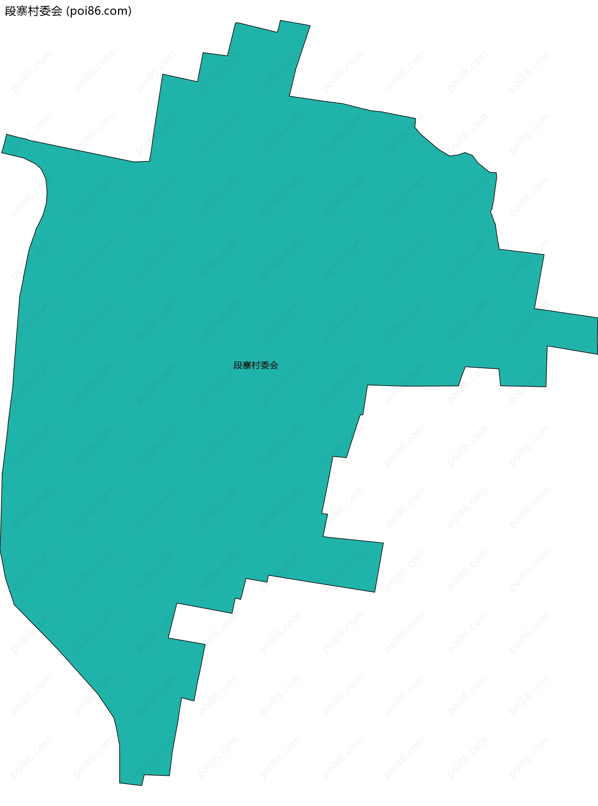 段寨村委会边界地图
