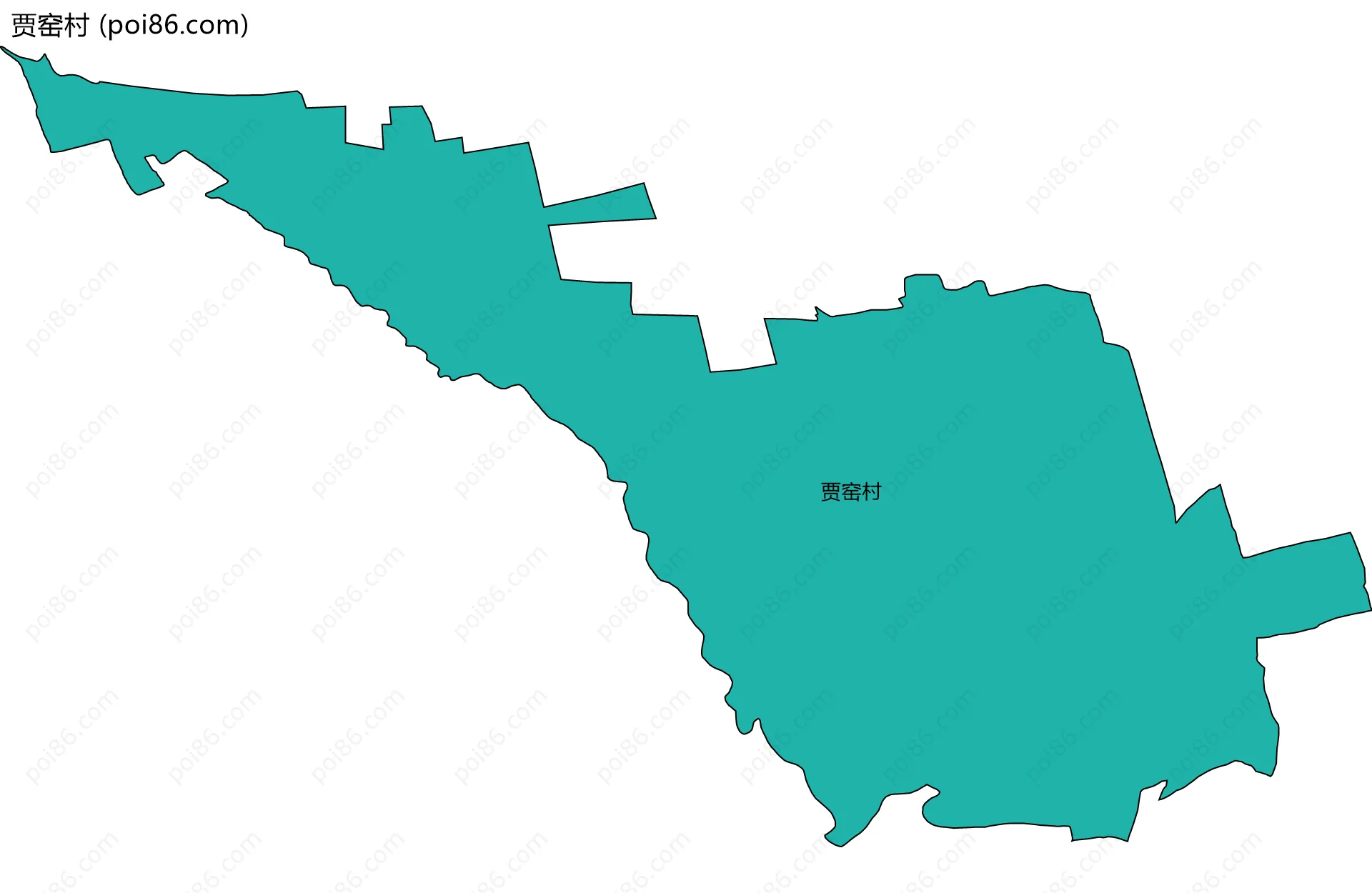 贾窑村边界地图