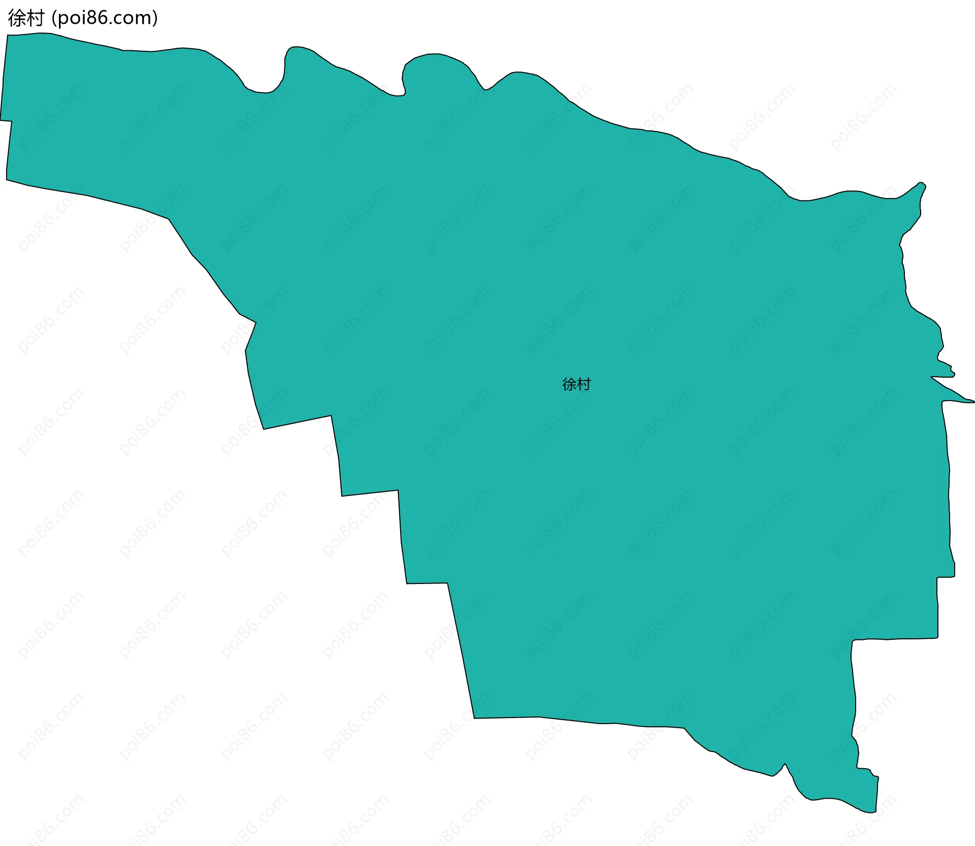徐村边界地图