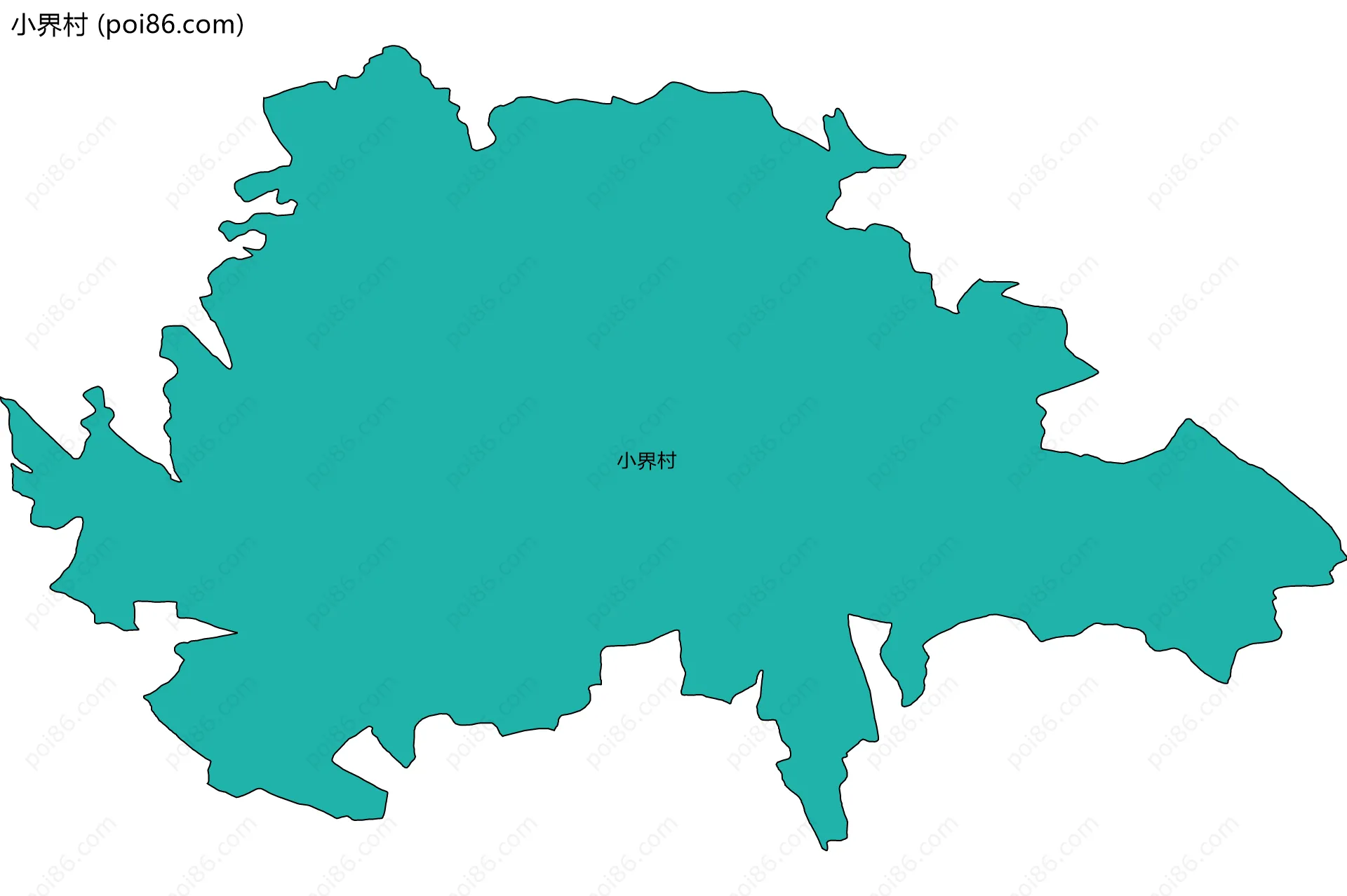 小界村边界地图