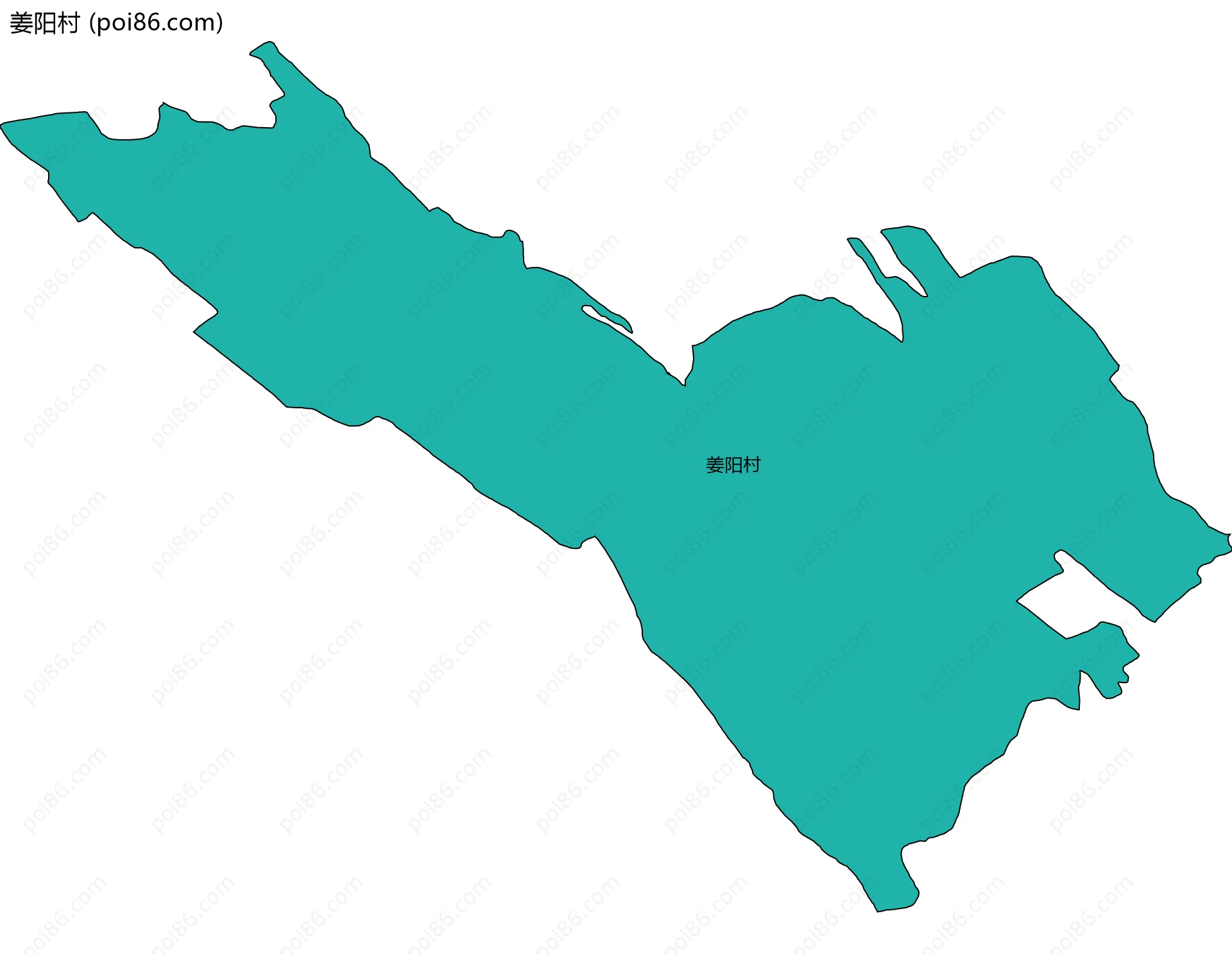 姜阳村边界地图