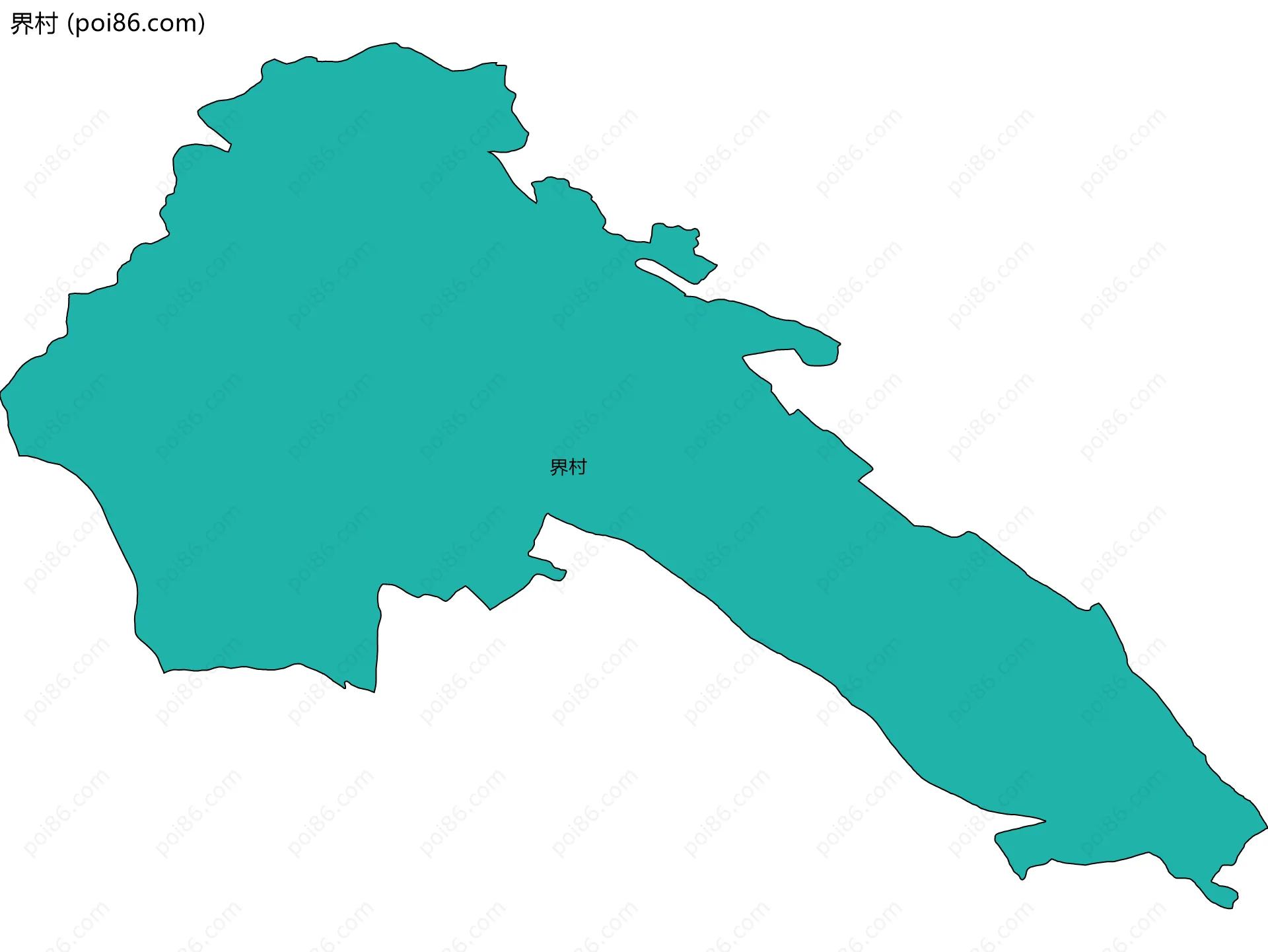 界村边界地图