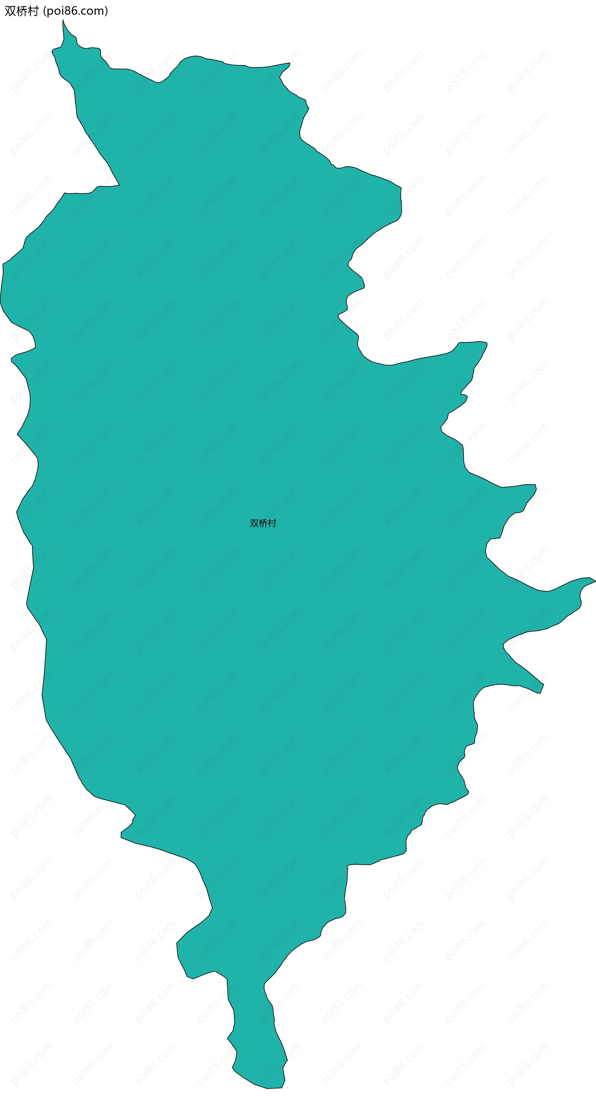 双桥村边界地图