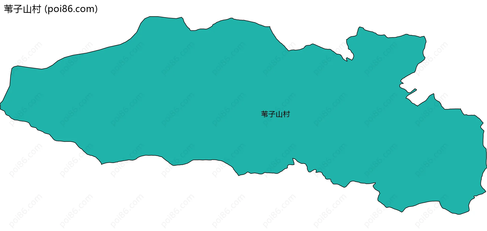 苇子山村边界地图