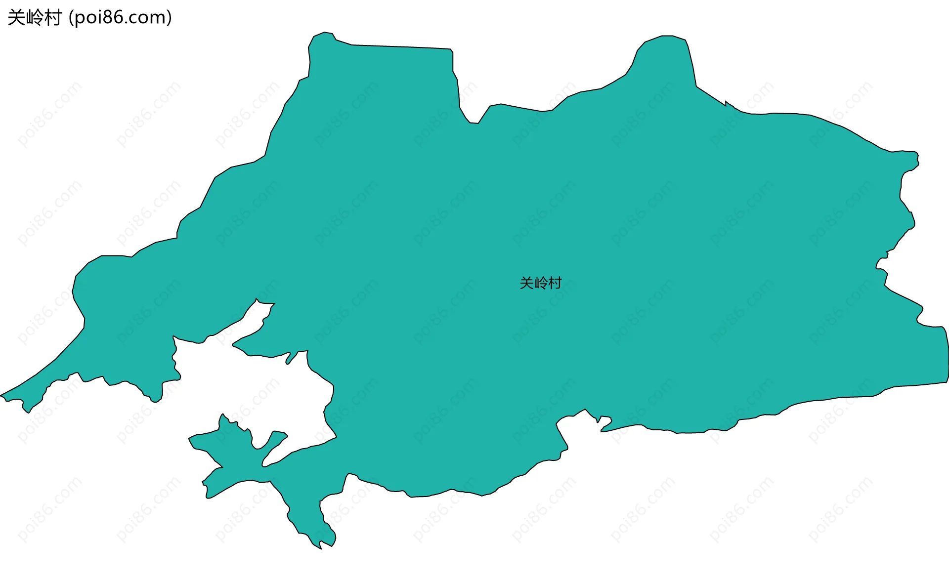 关岭村边界地图