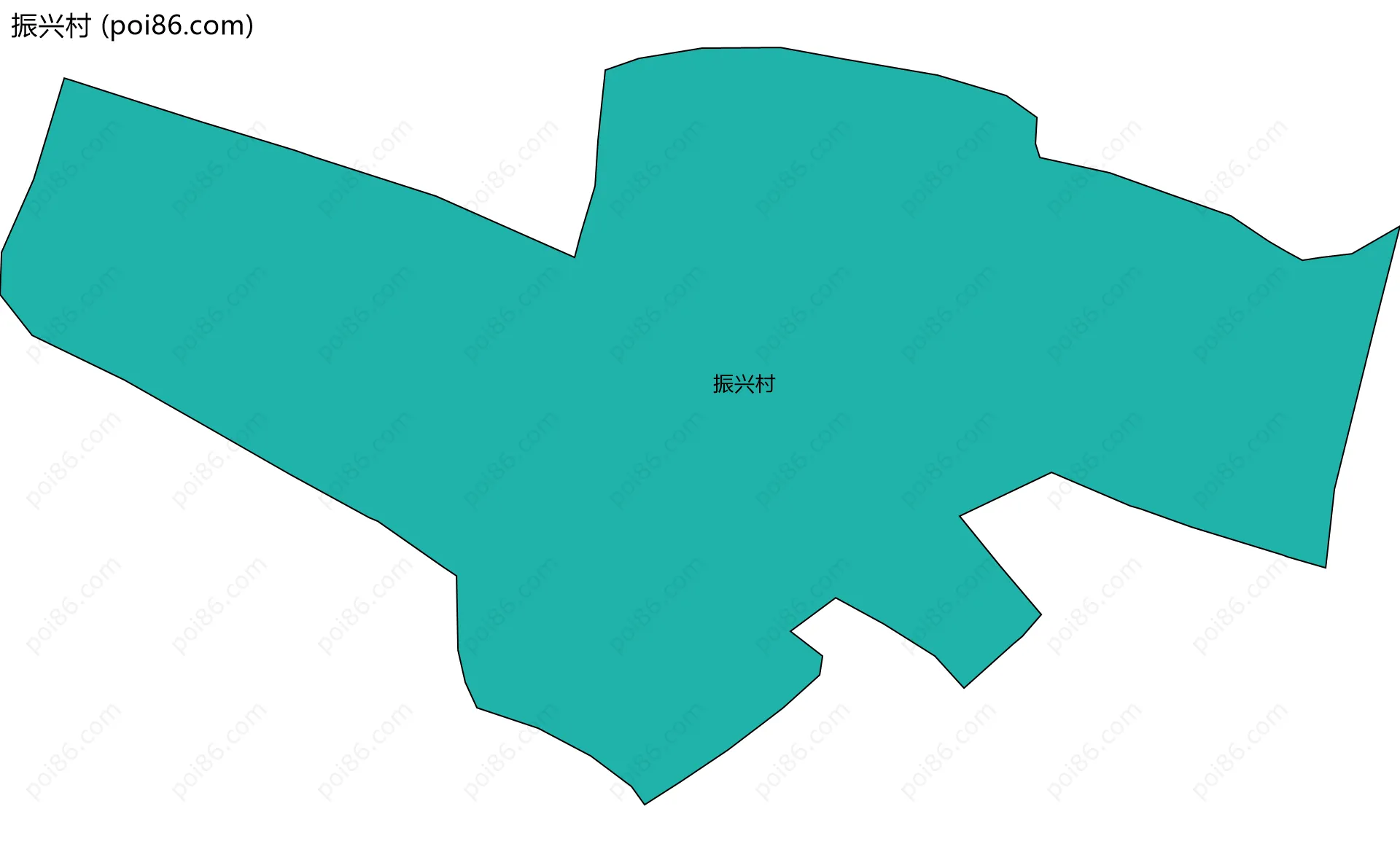 振兴村边界地图