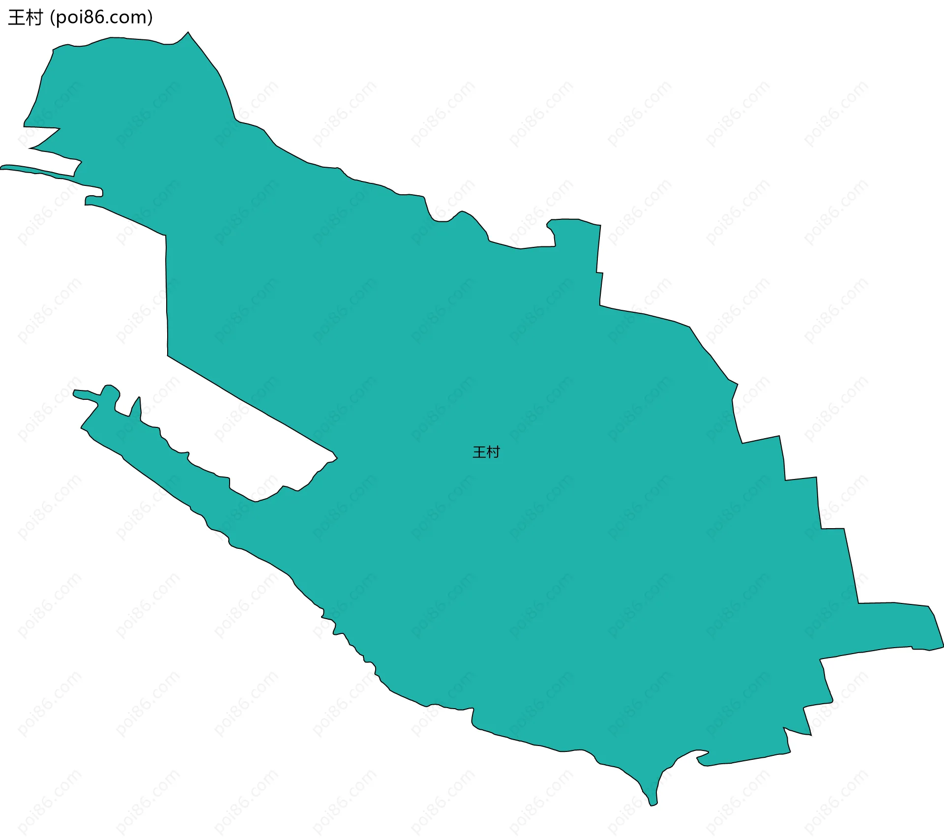 王村边界地图