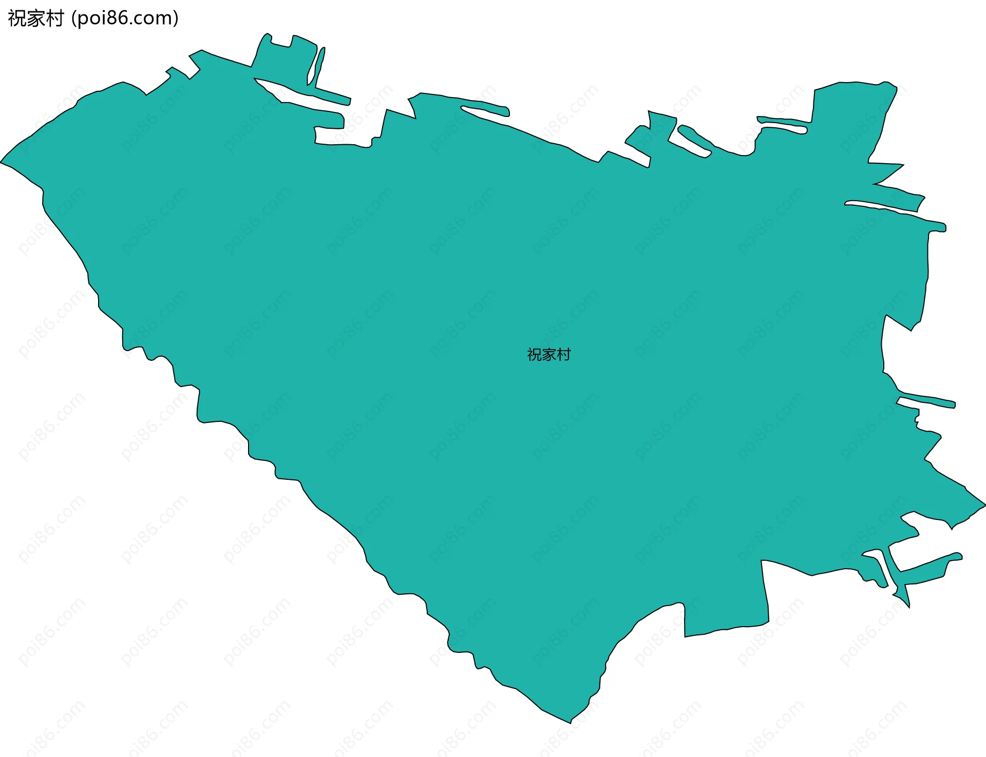 祝家村边界地图