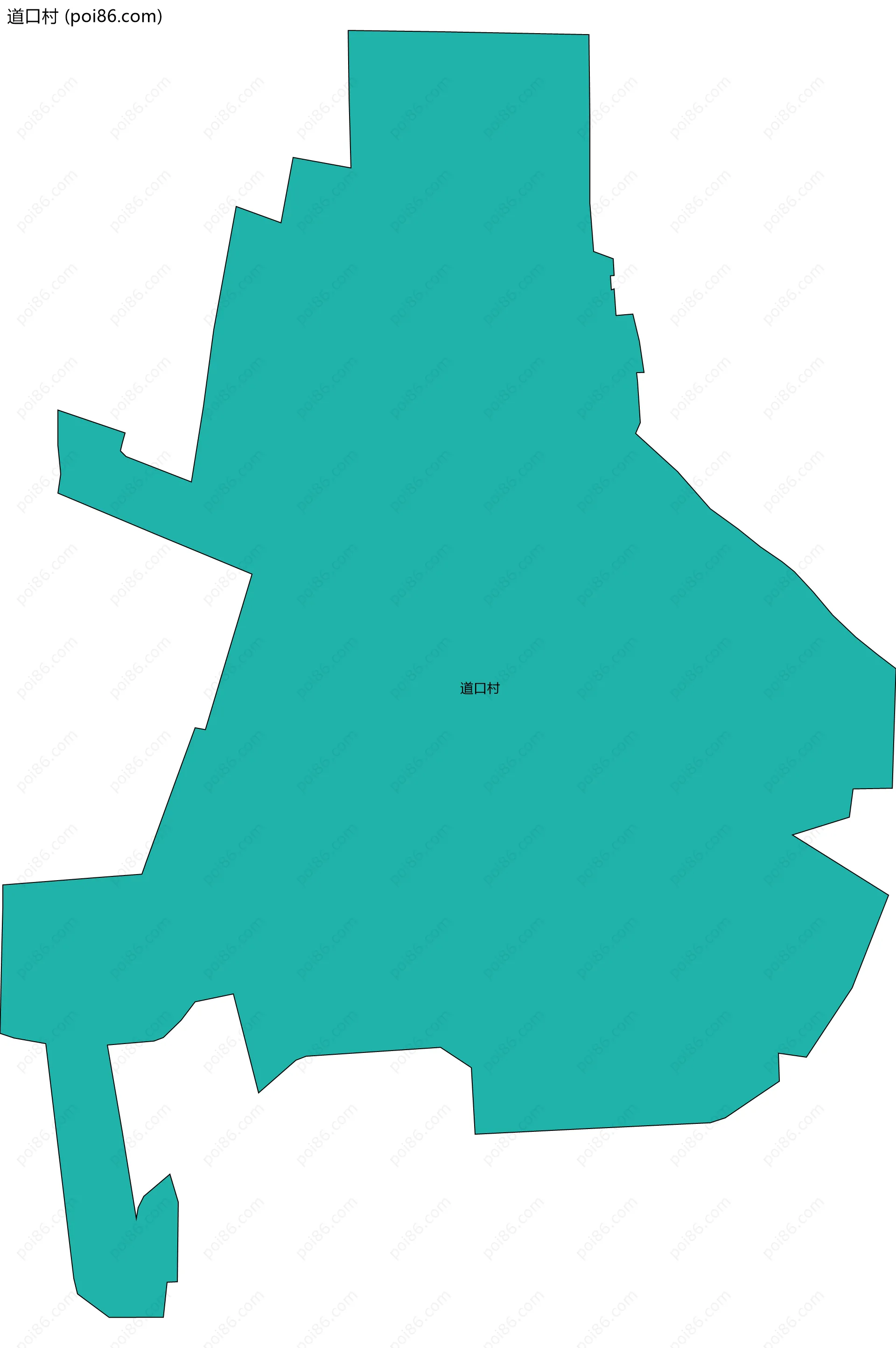 道口村边界地图