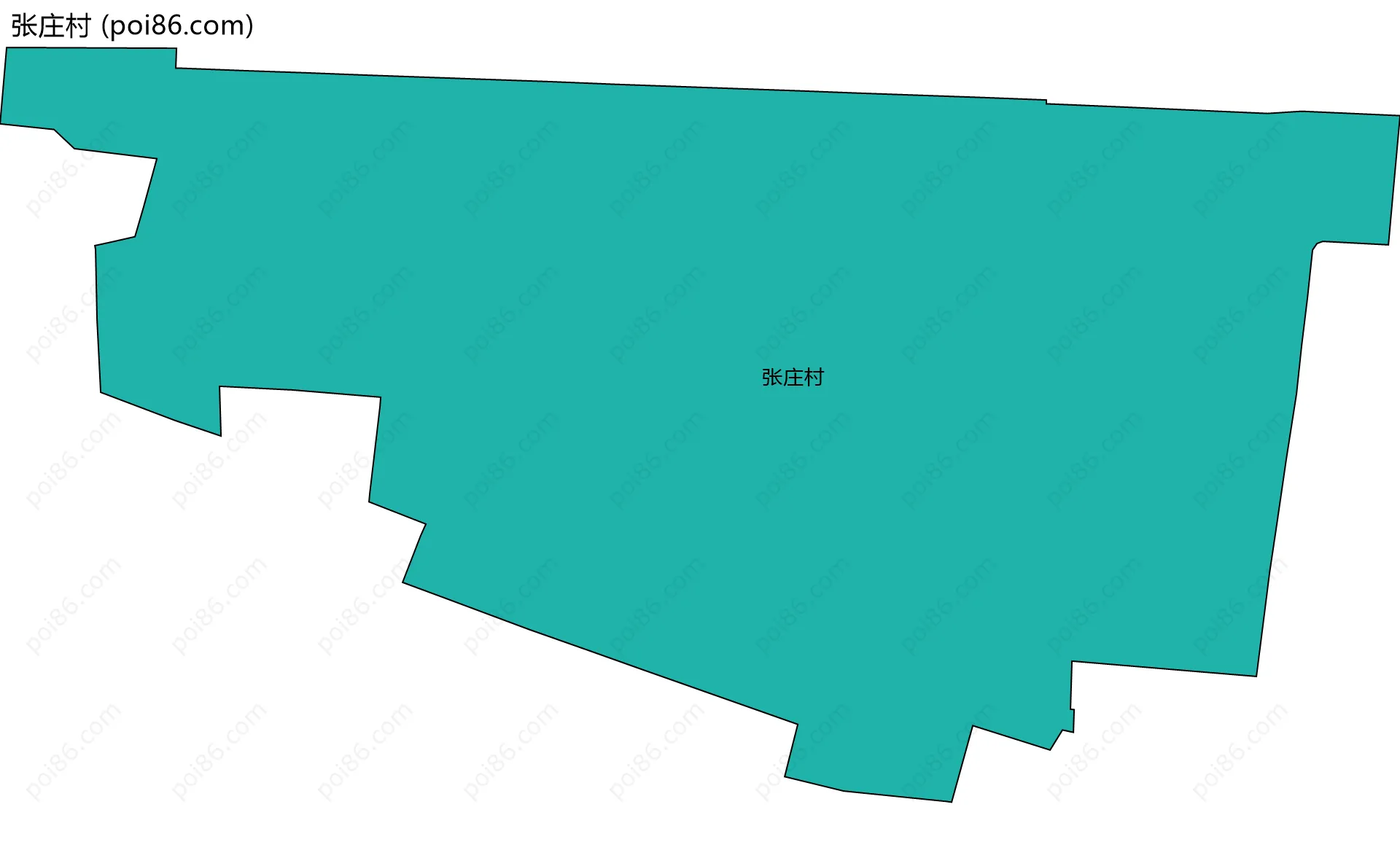 张庄村边界地图