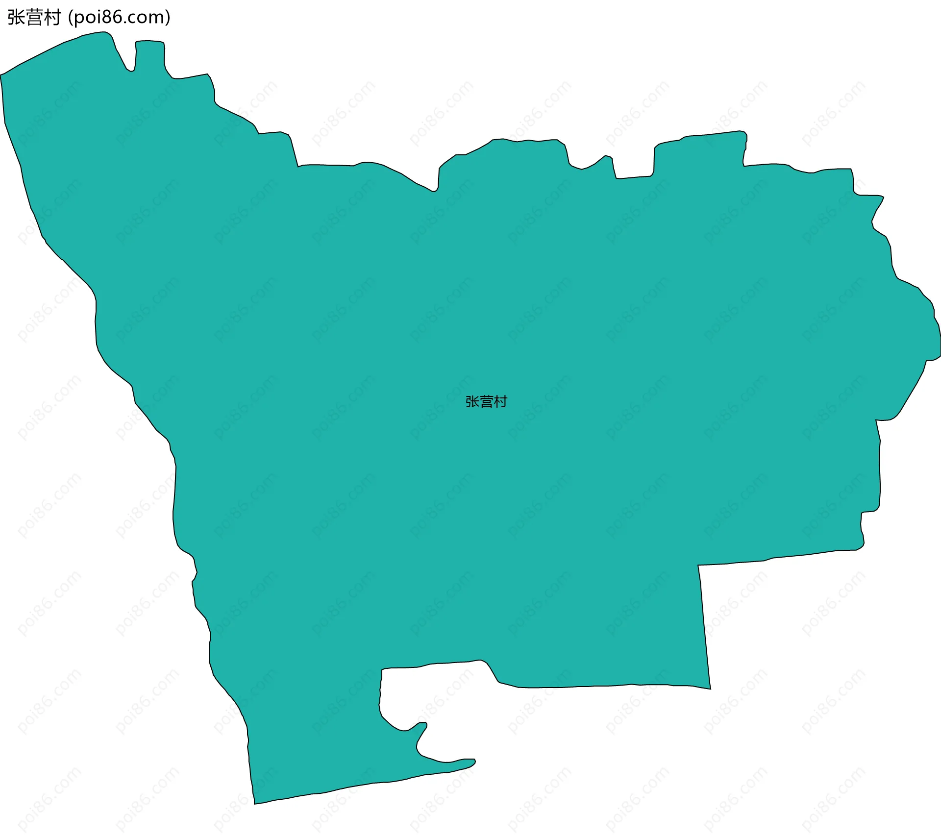 张营村边界地图