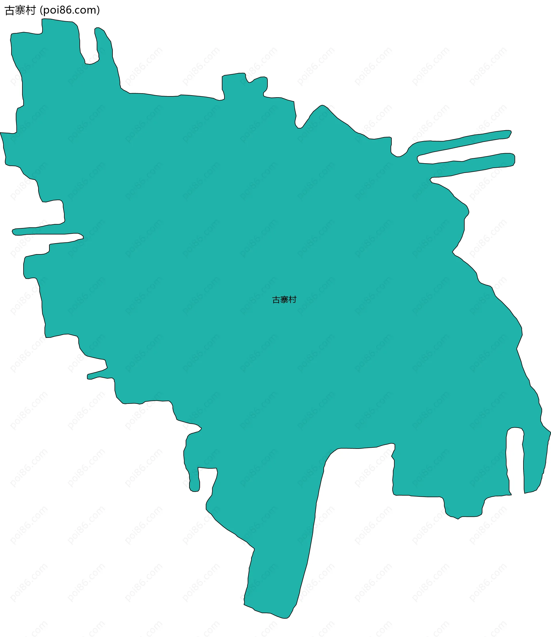 古寨村边界地图