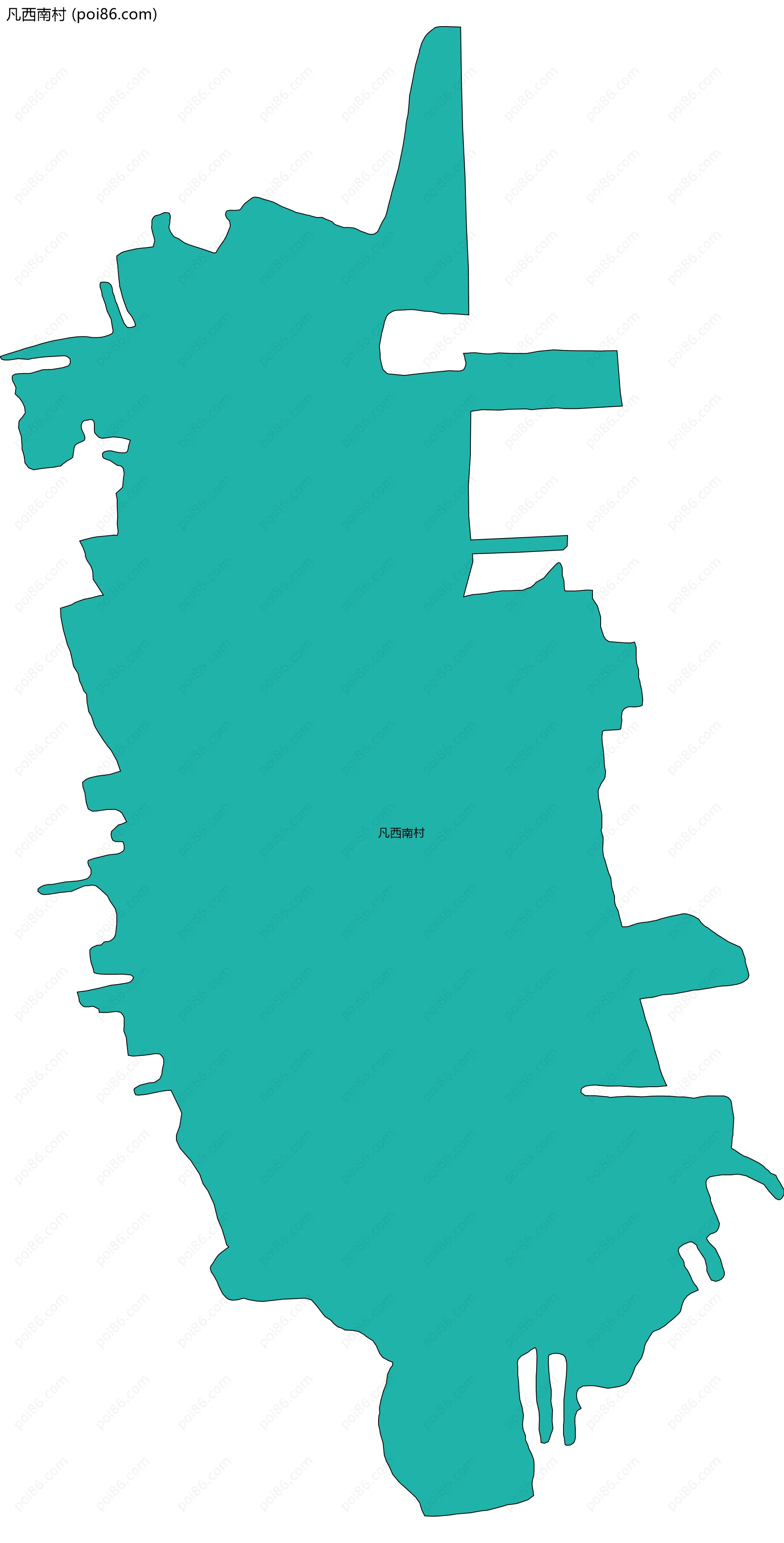 凡西南村边界地图