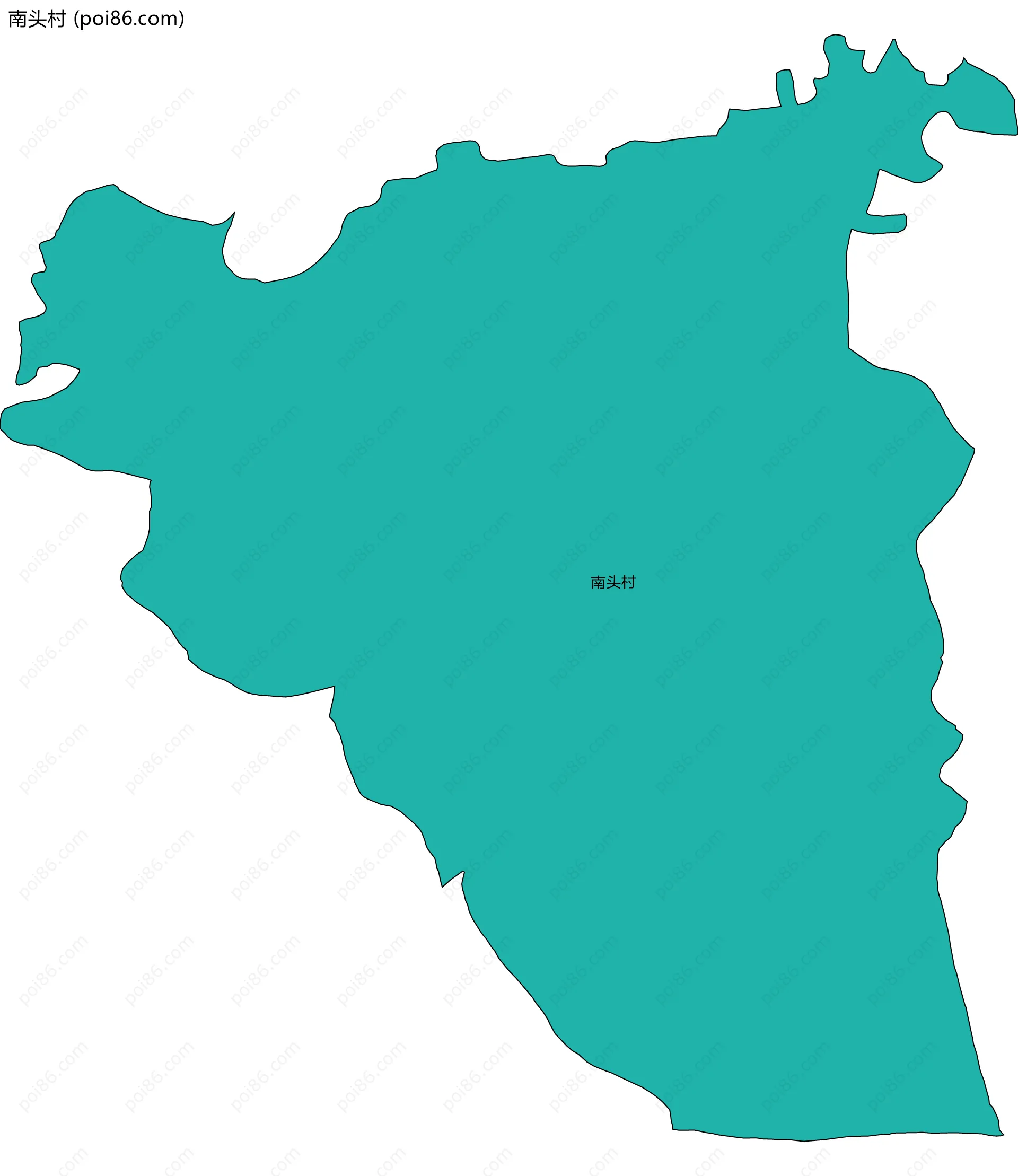 南头村边界地图