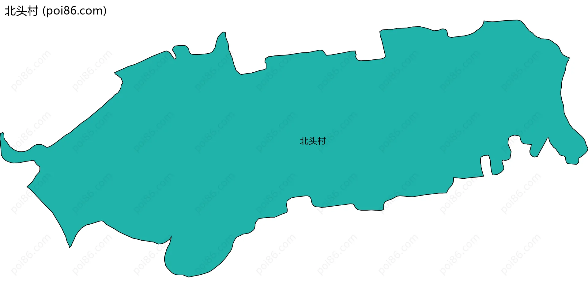 北头村边界地图