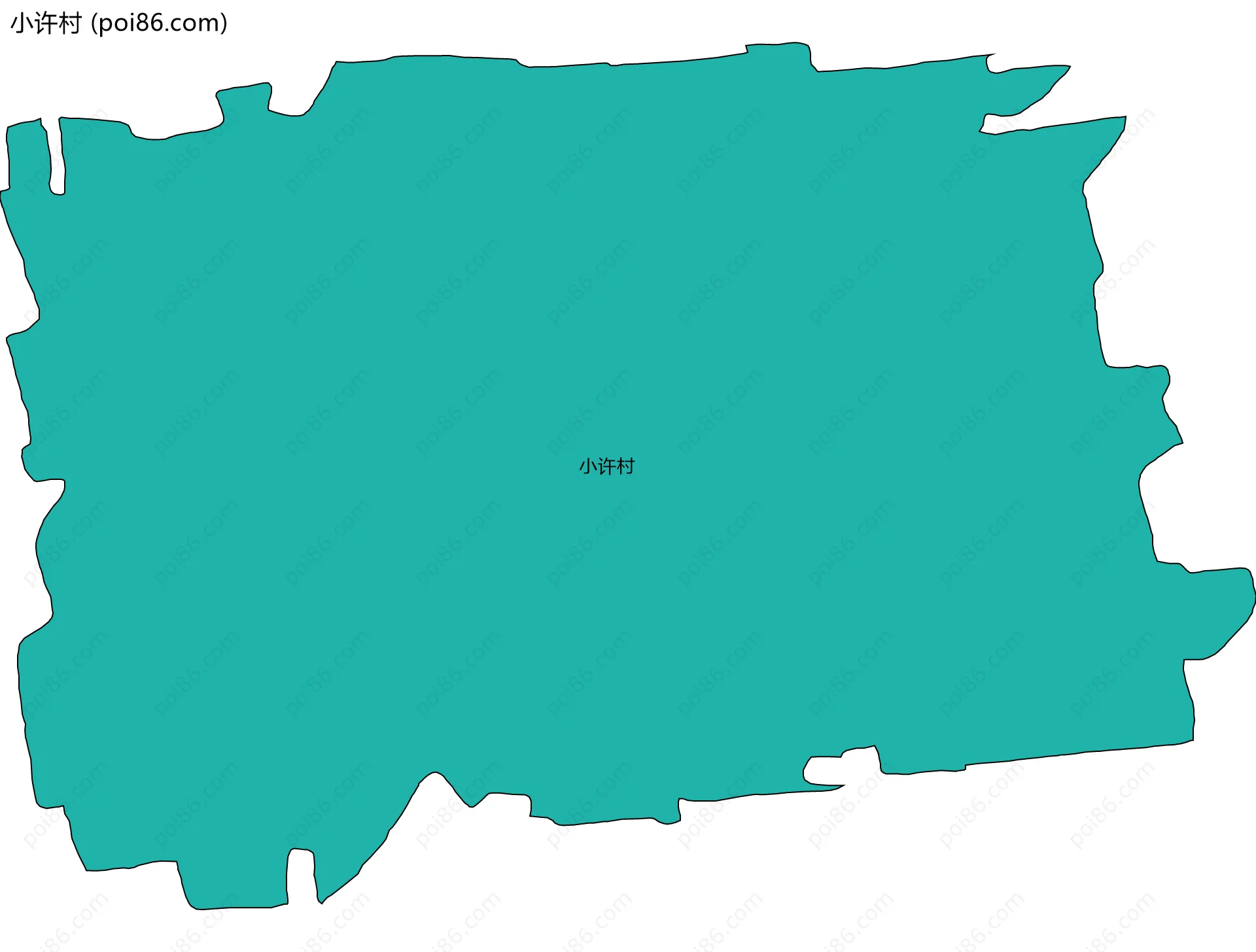 小许村边界地图