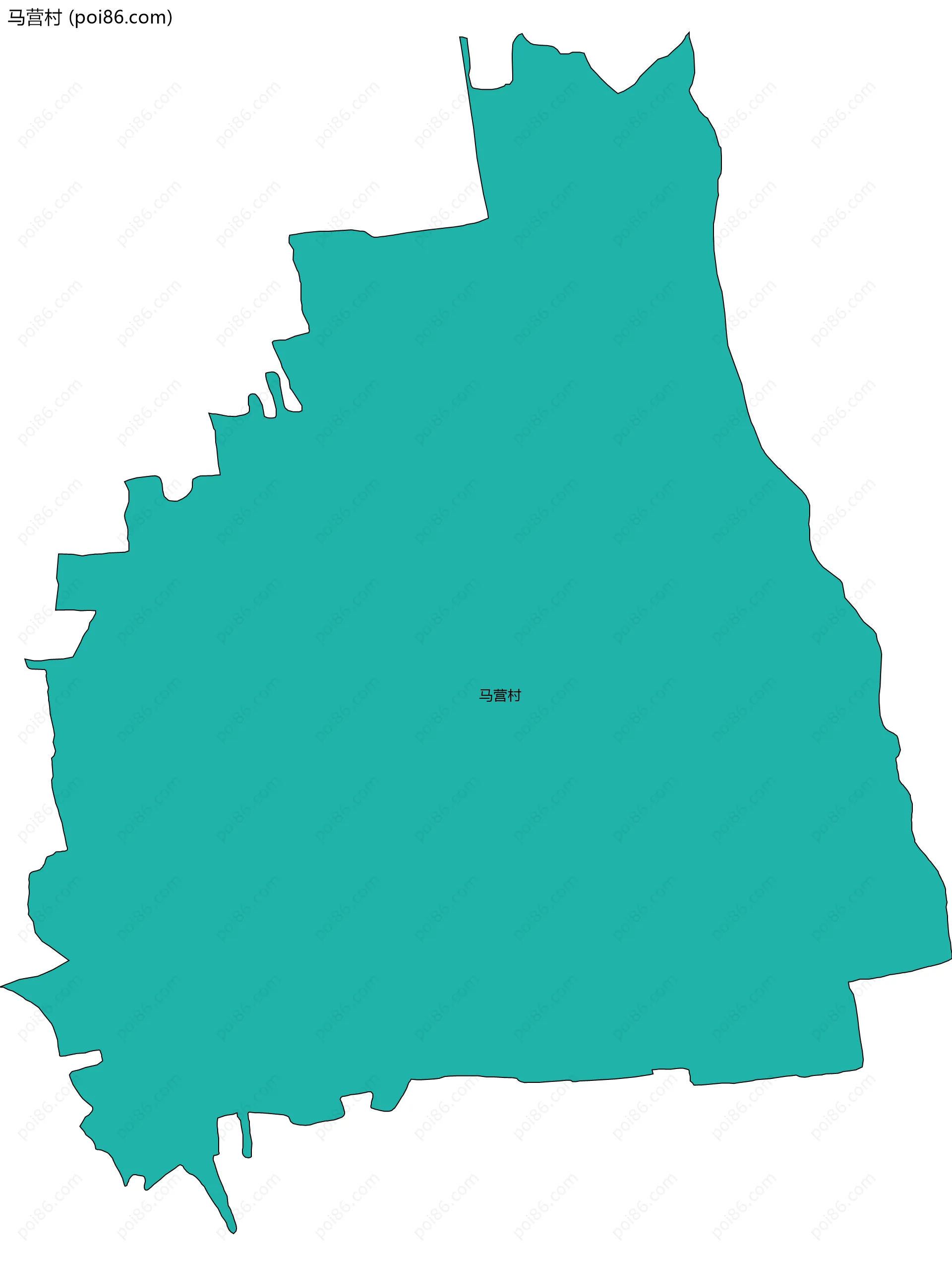 马营村边界地图