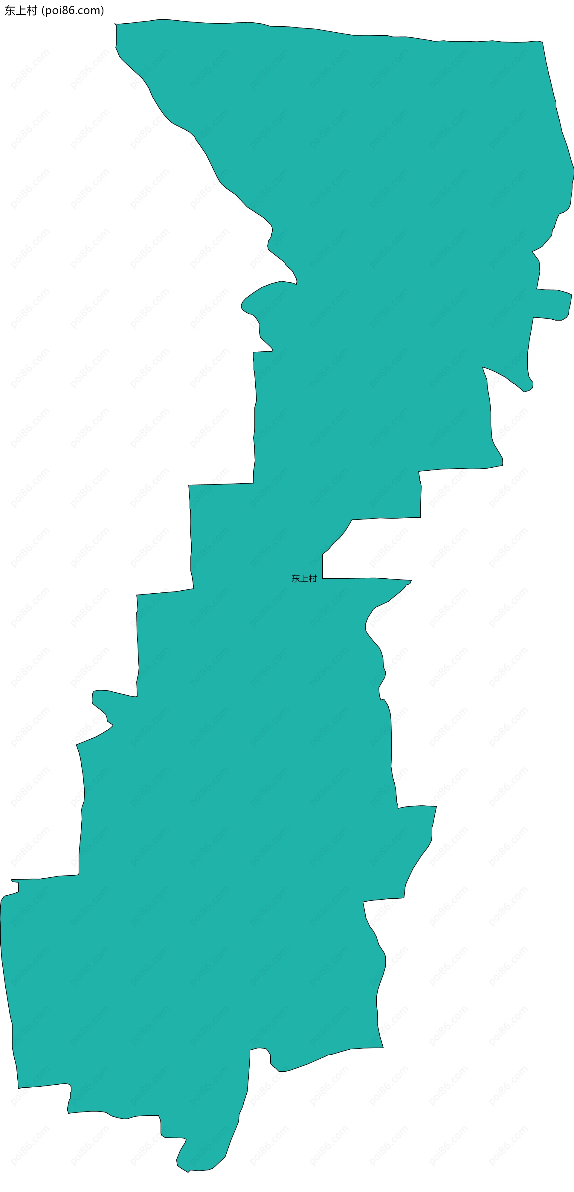 东上村边界地图