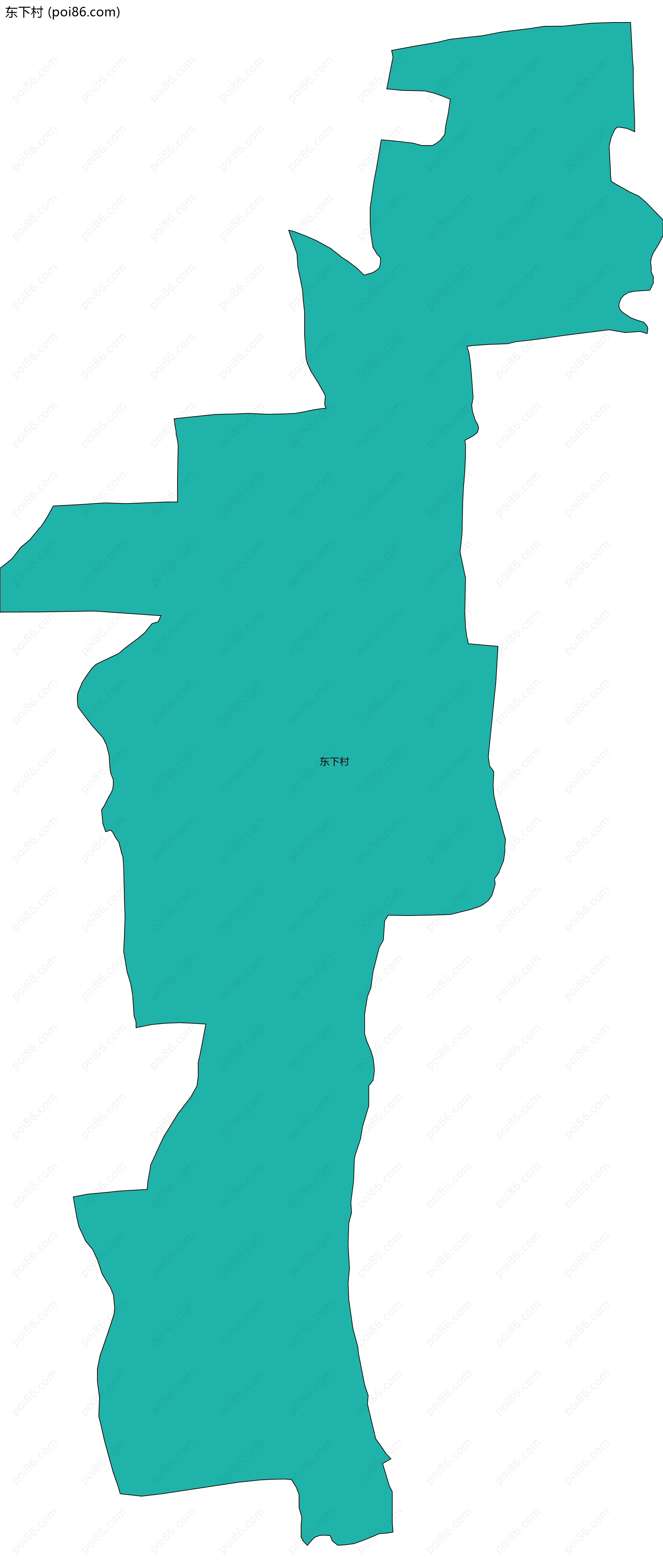 东下村边界地图