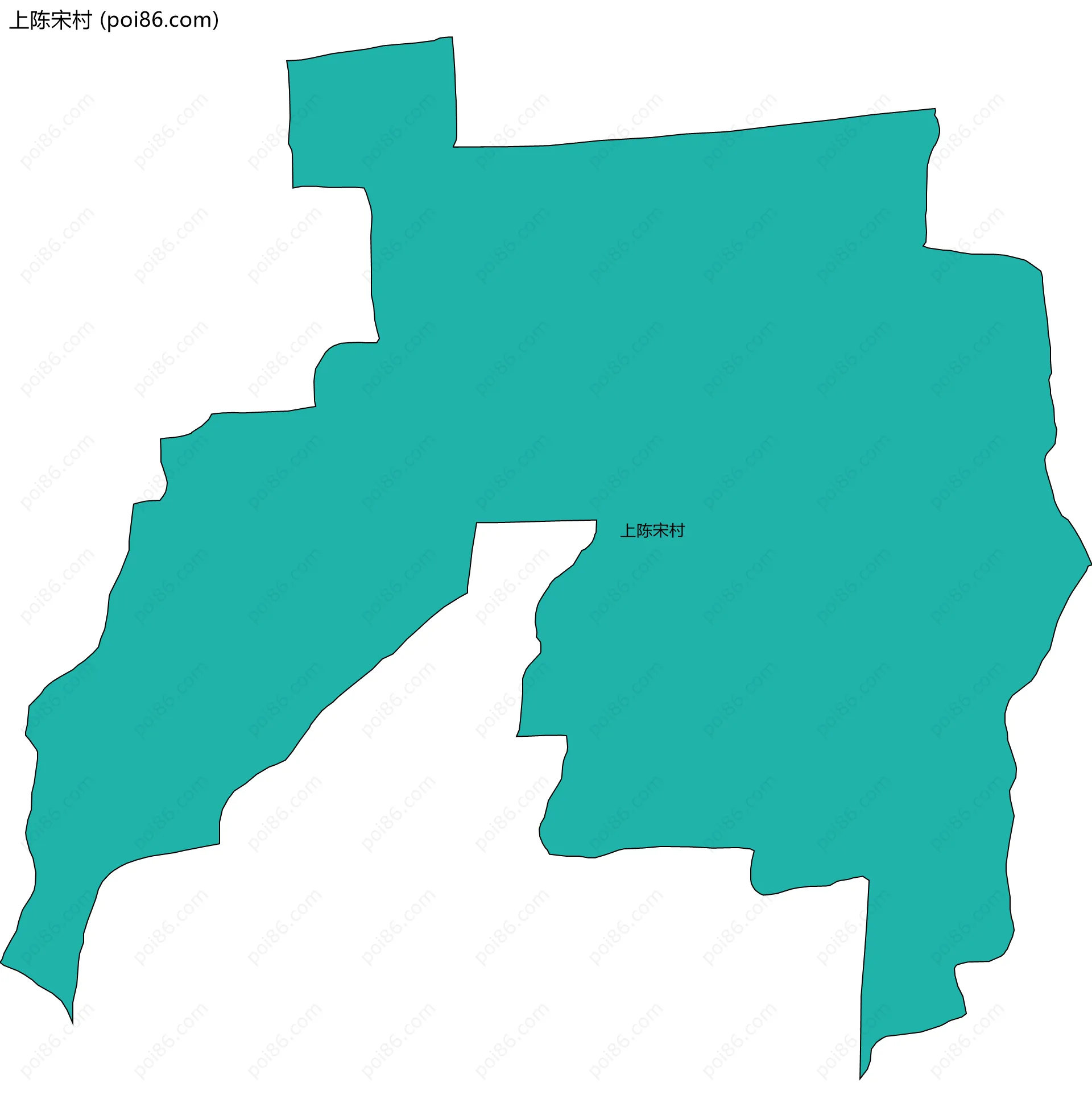 上陈宋村边界地图