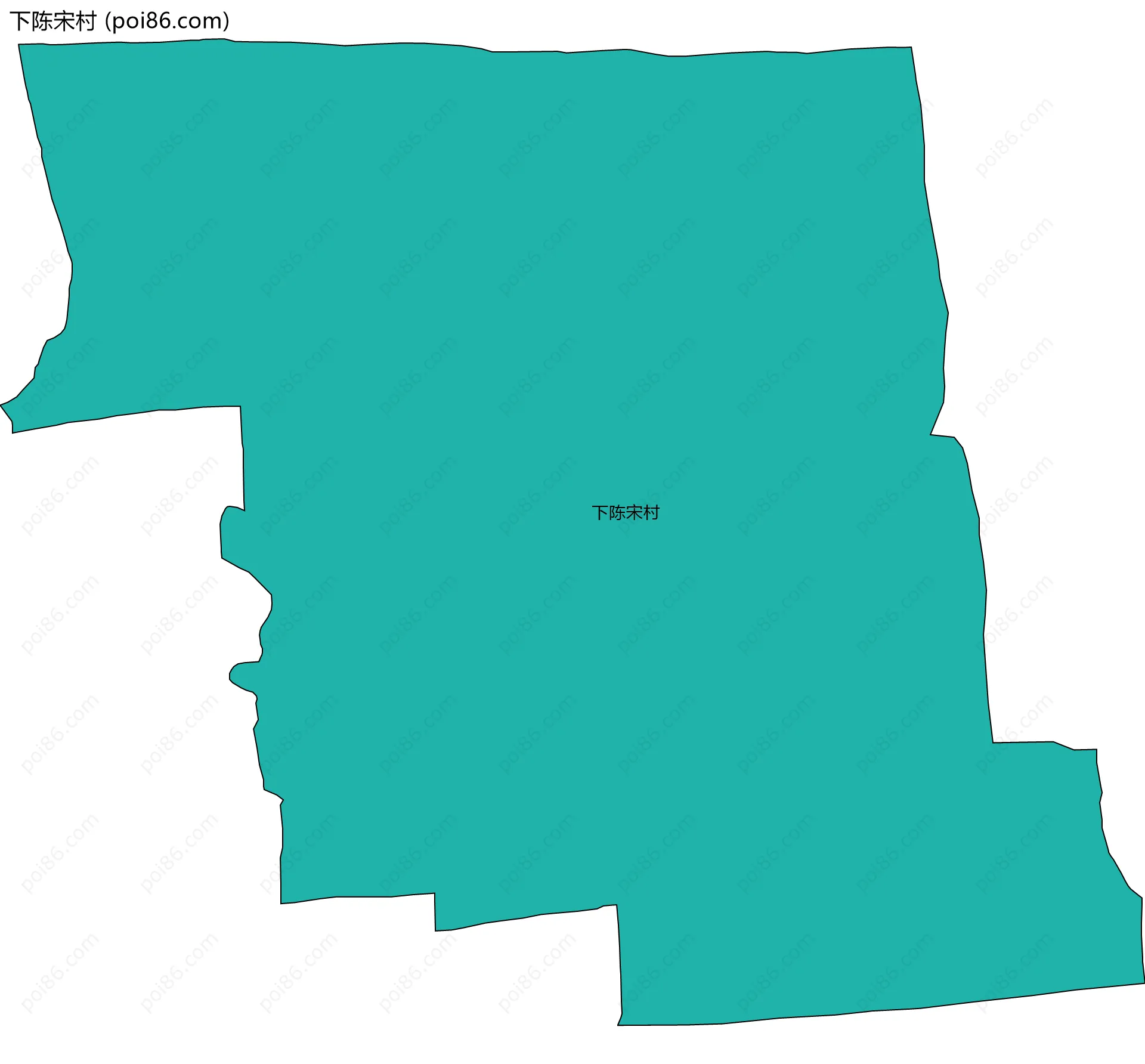 下陈宋村边界地图