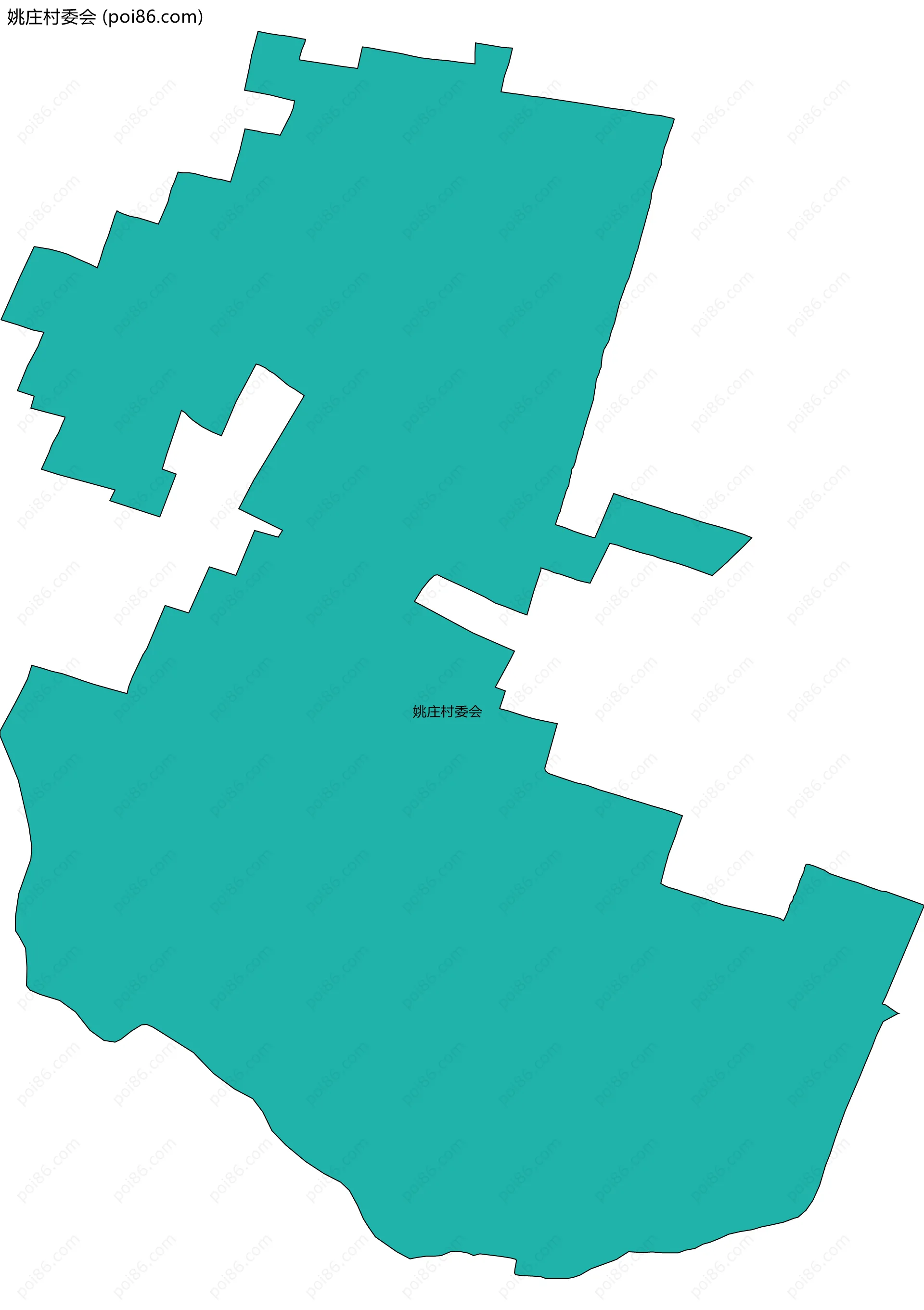 姚庄村委会边界地图