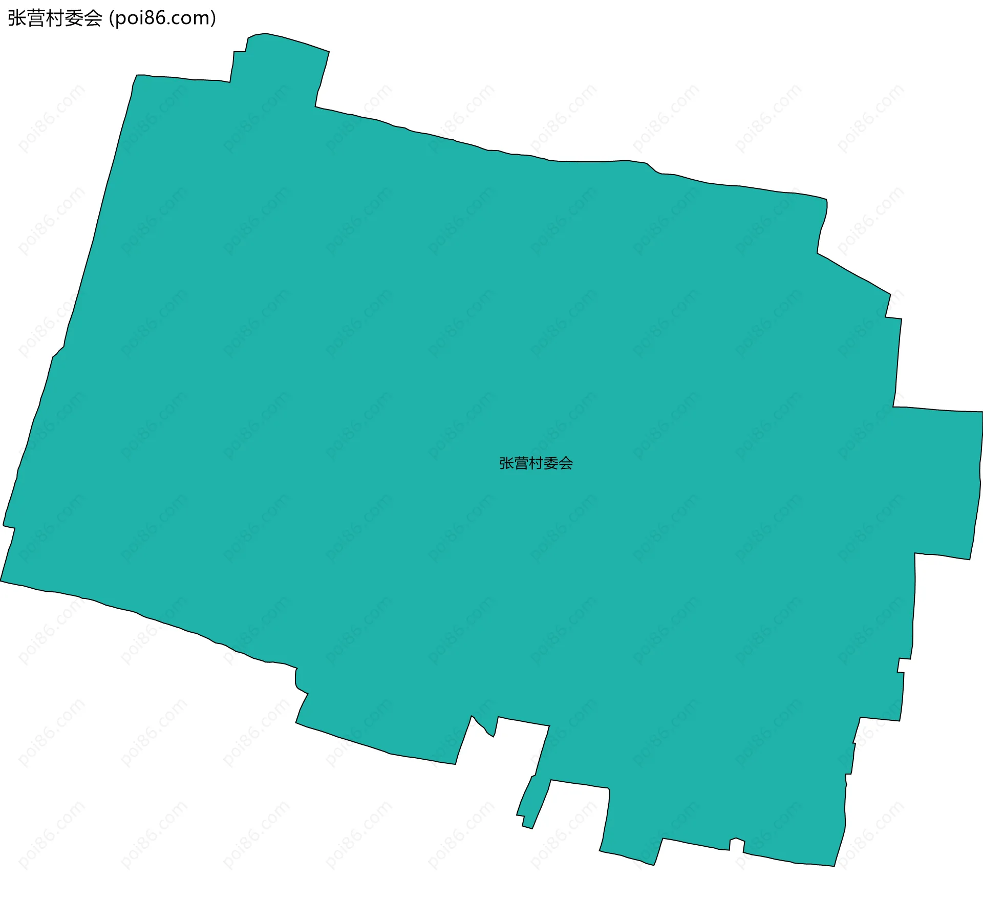 张营村委会边界地图