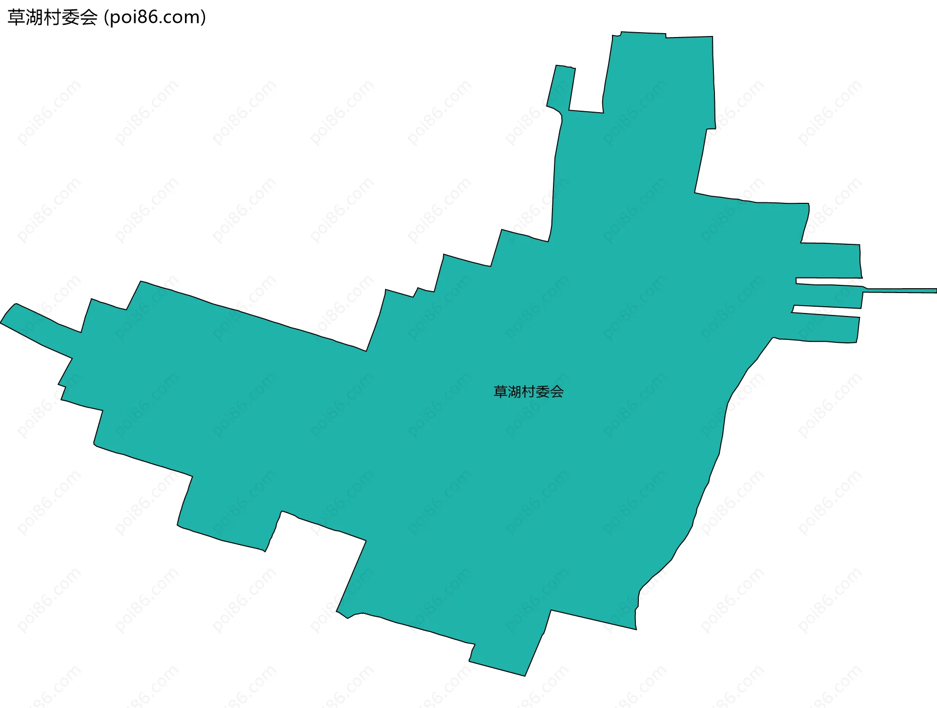 草湖村委会边界地图