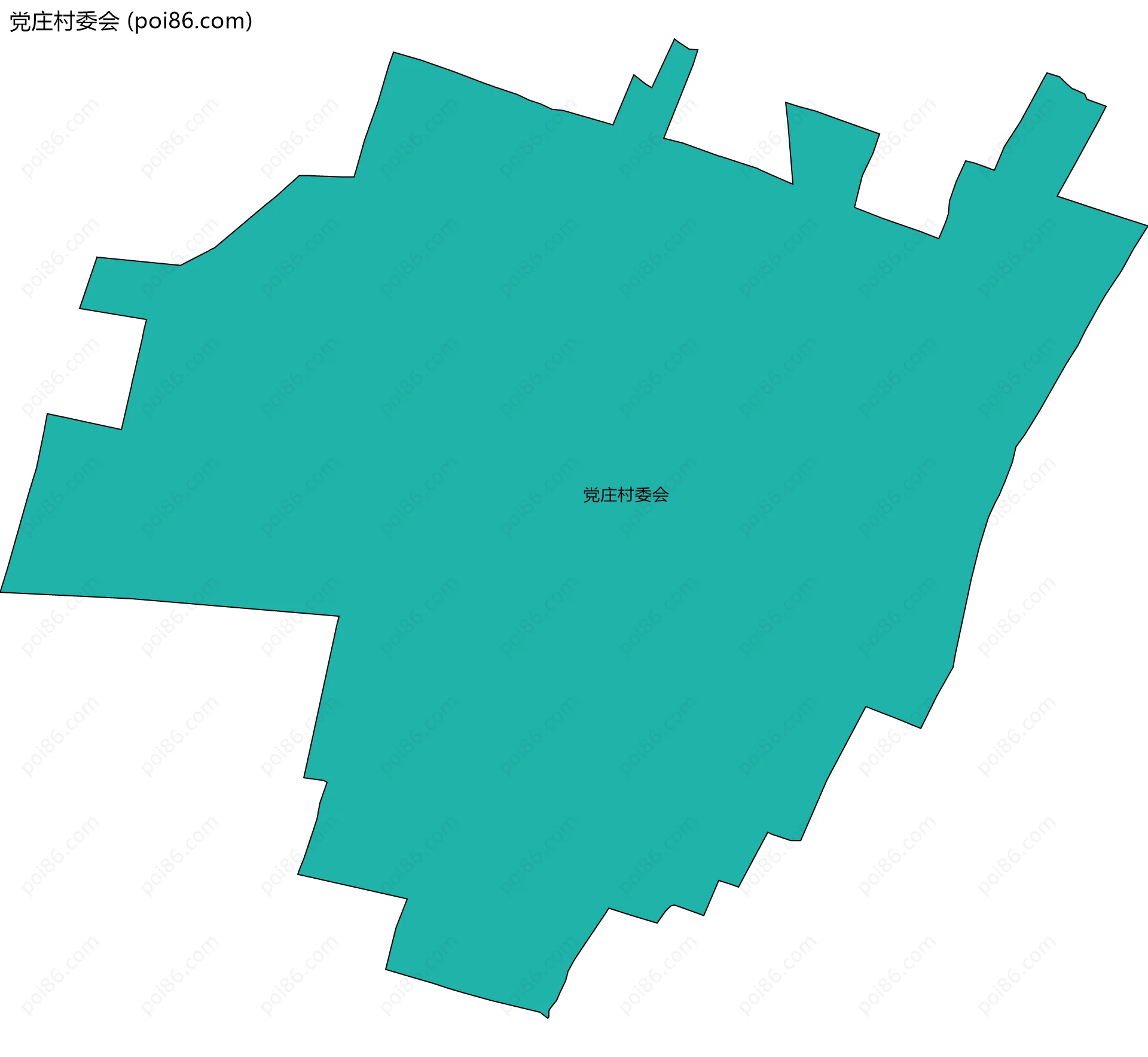 党庄村委会边界地图