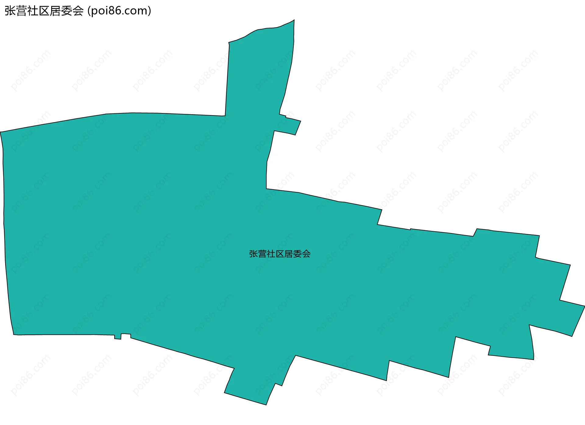 张营社区居委会边界地图
