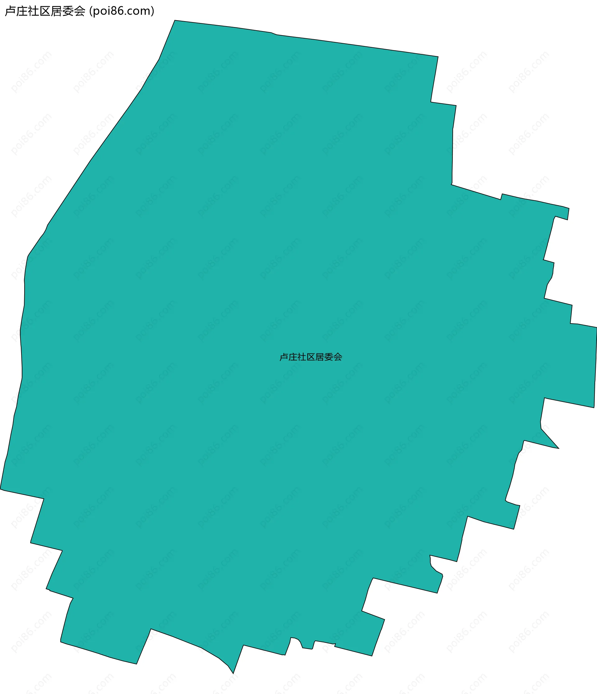 卢庄社区居委会边界地图