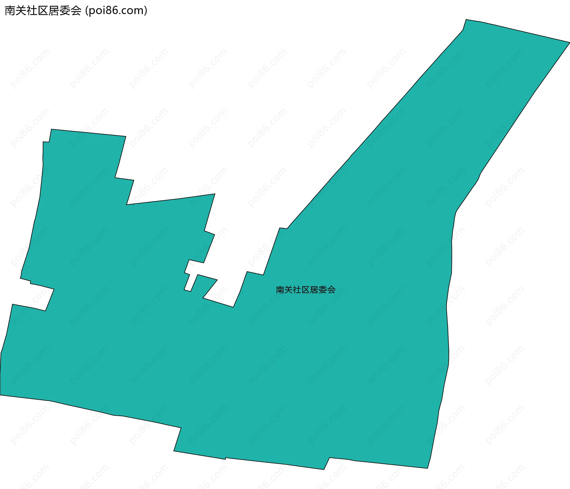 南关社区居委会边界地图