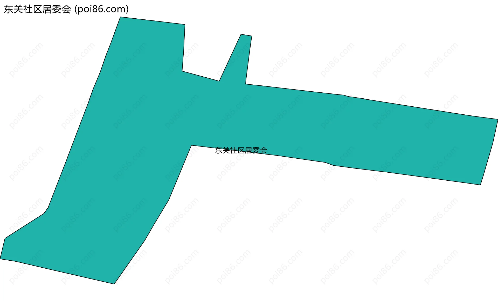 东关社区居委会边界地图