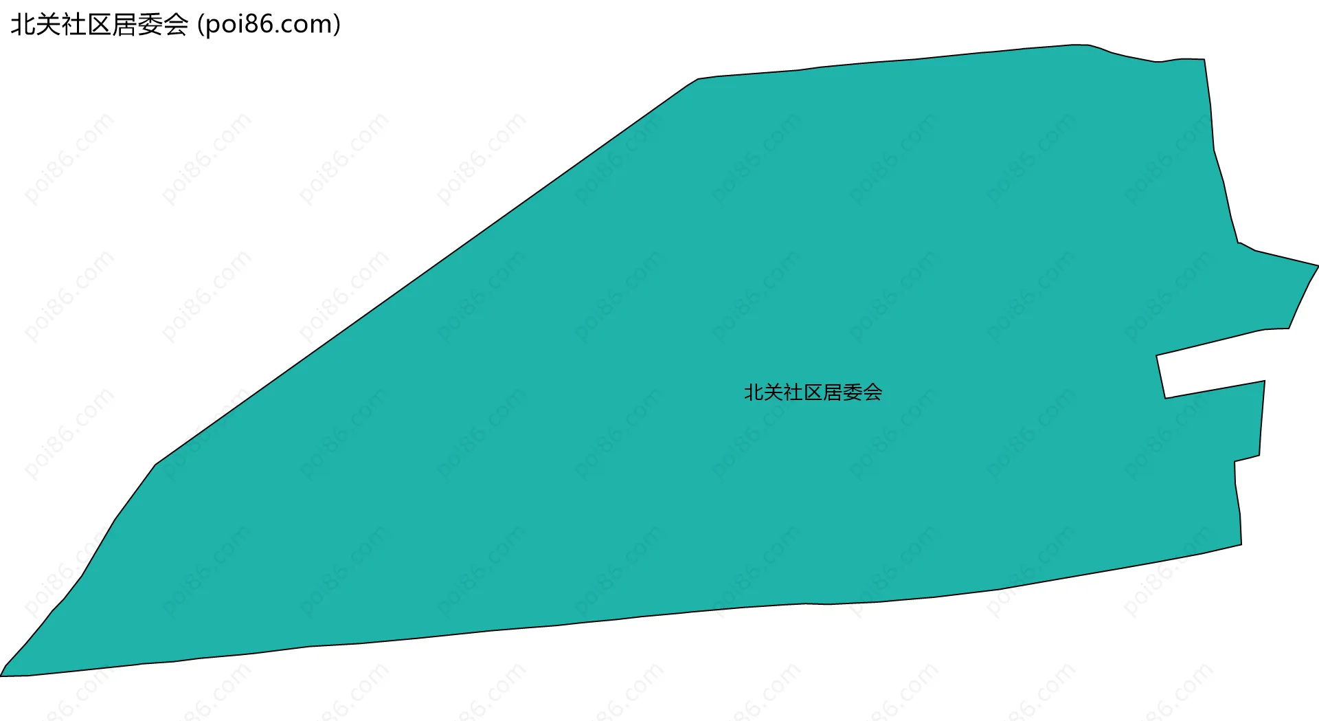 北关社区居委会边界地图