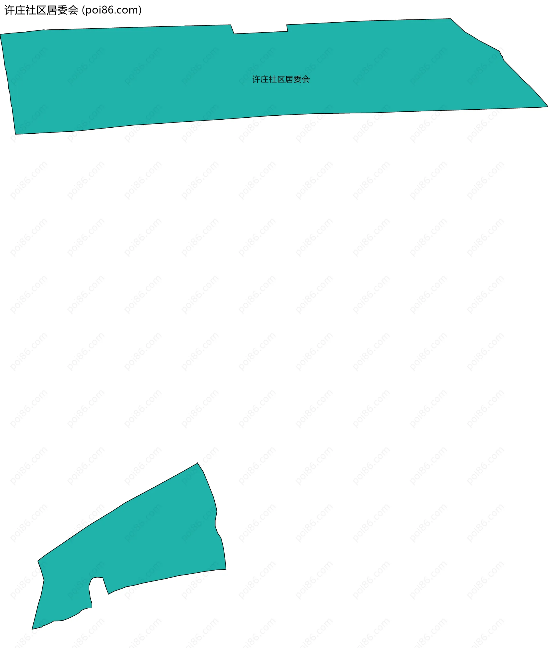 许庄社区居委会边界地图