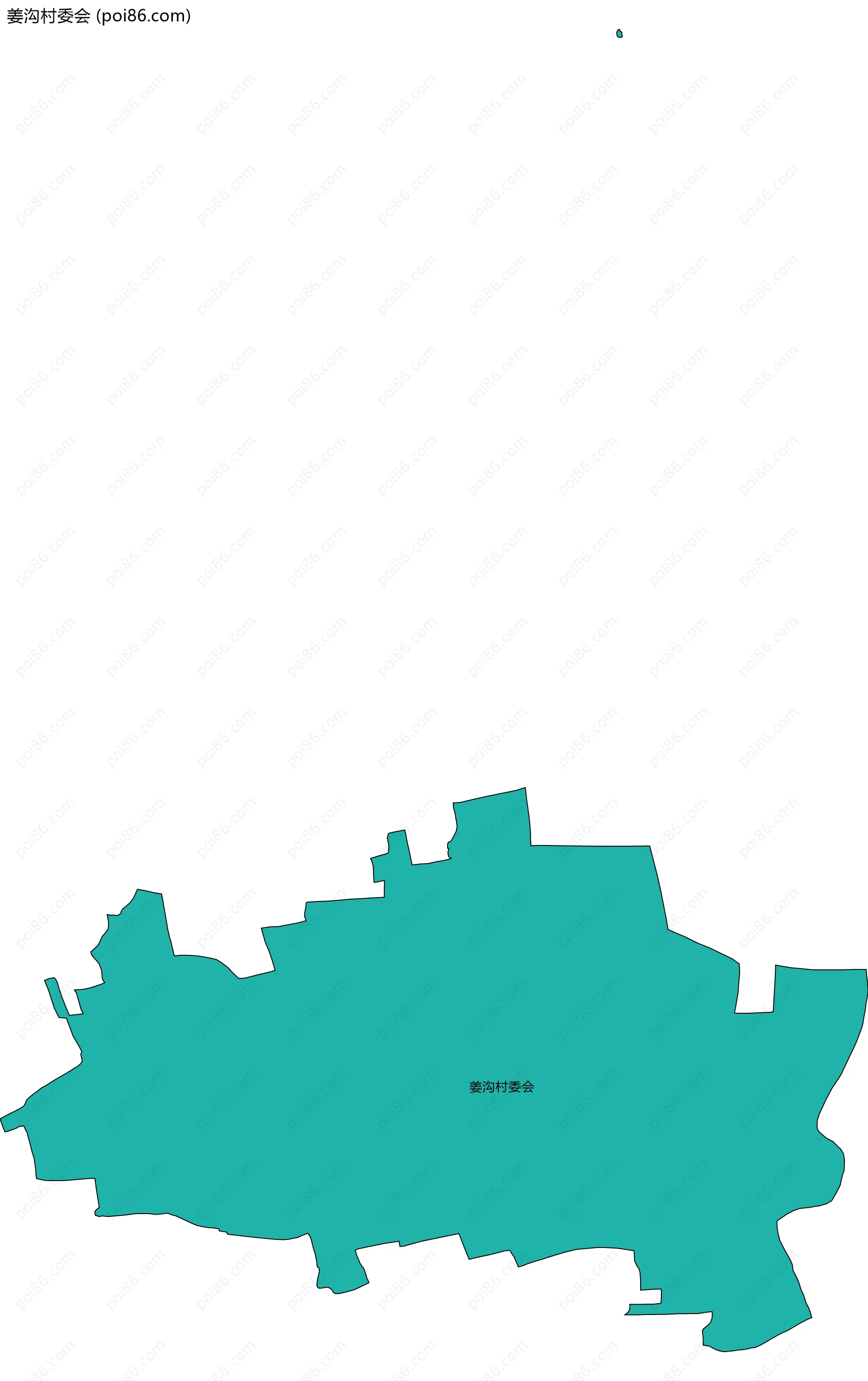 姜沟村委会边界地图