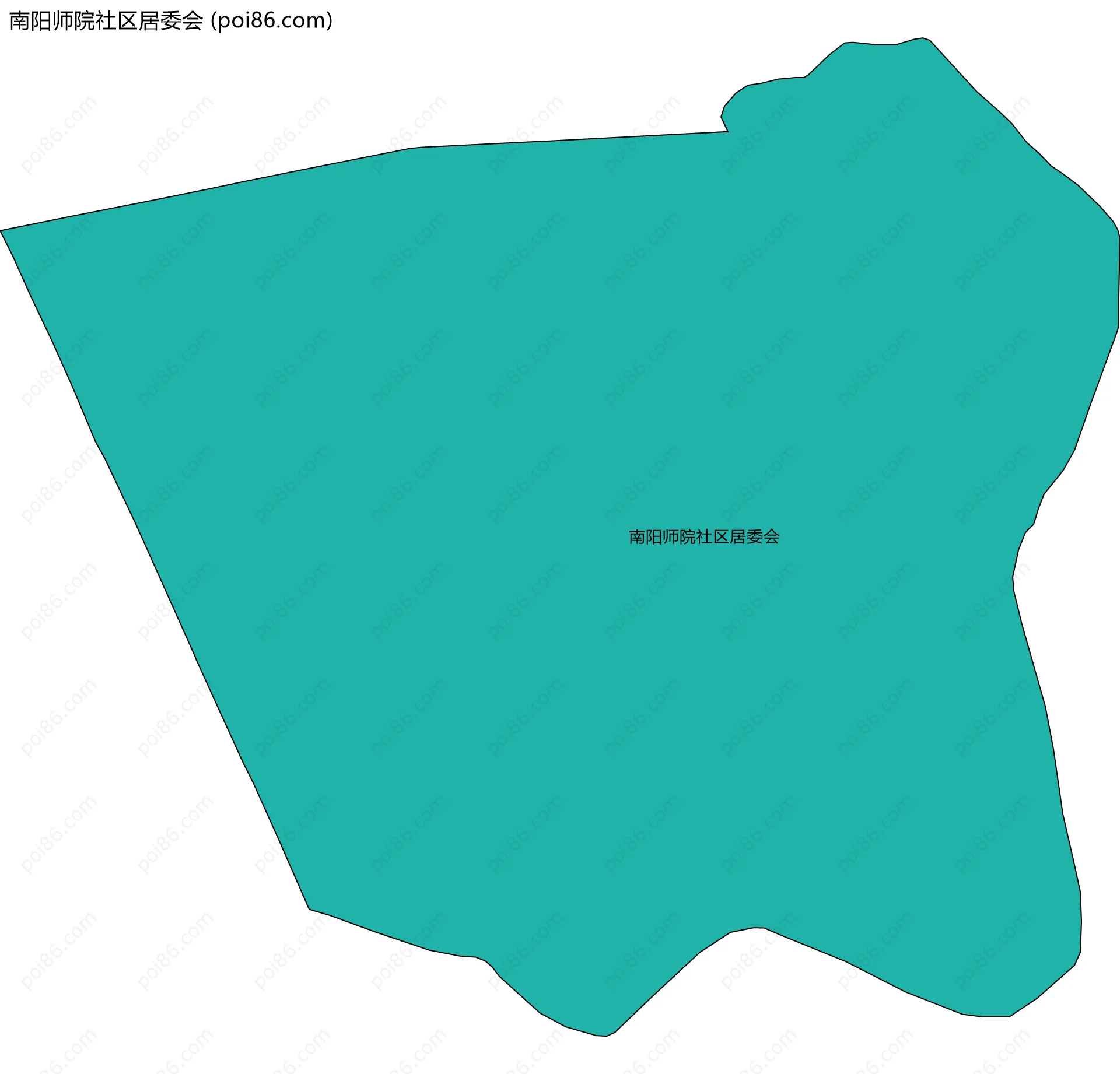 南阳师院社区居委会边界地图