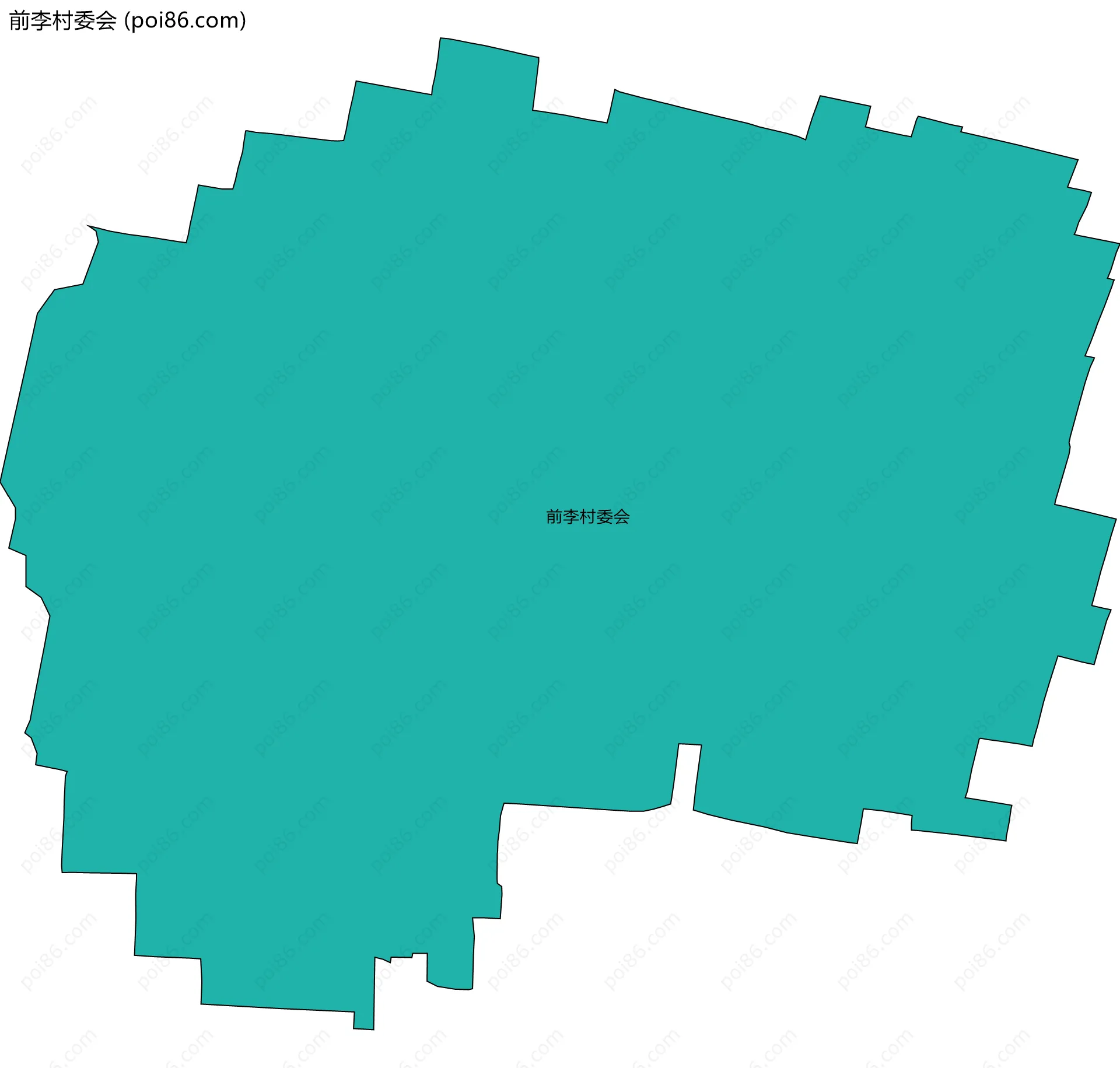 前李村委会边界地图