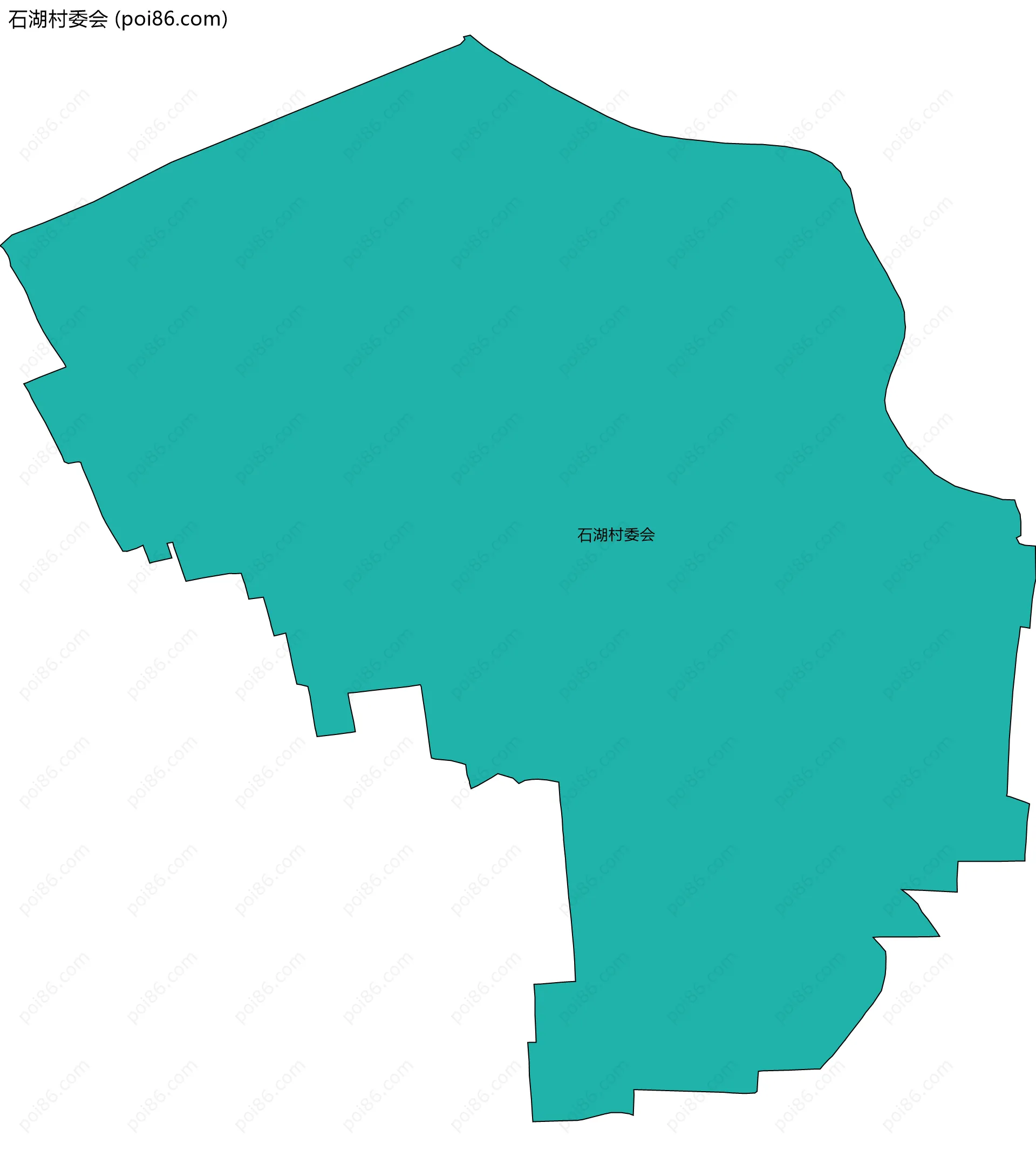 石湖村委会边界地图
