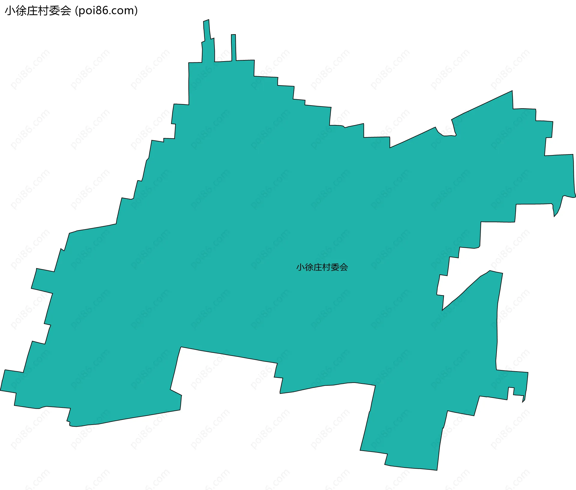 小徐庄村委会边界地图