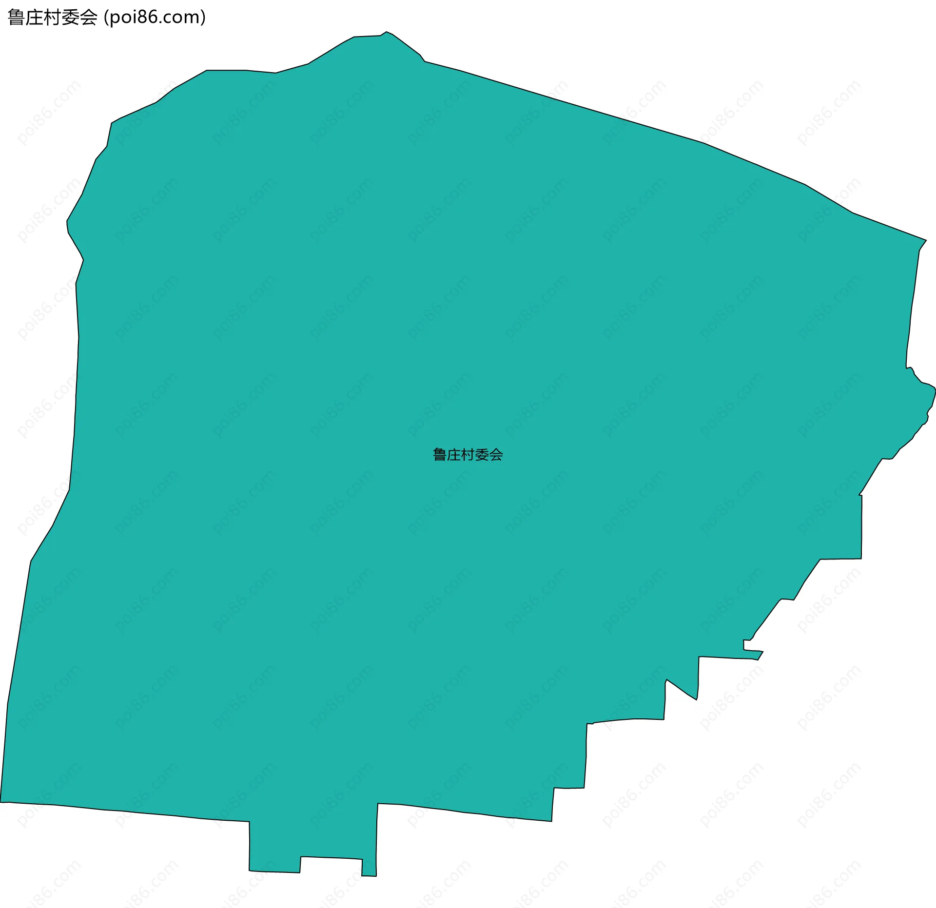 鲁庄村委会边界地图